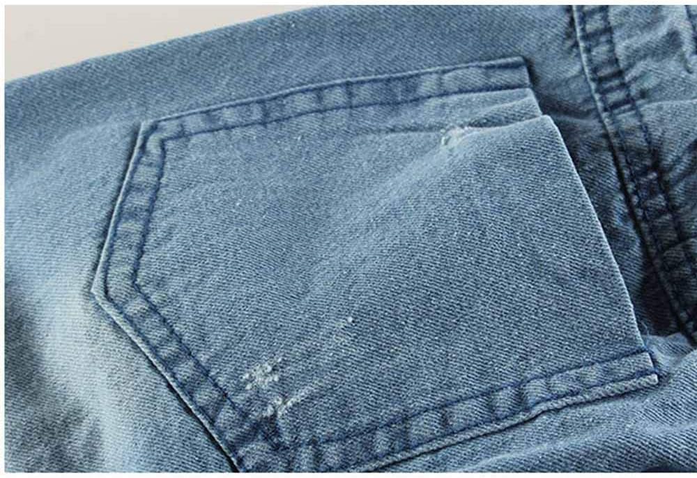 KIDSCOOL SPACE Ruffled Elastic Waist Vertical Pocket Jeans for Baby Girls