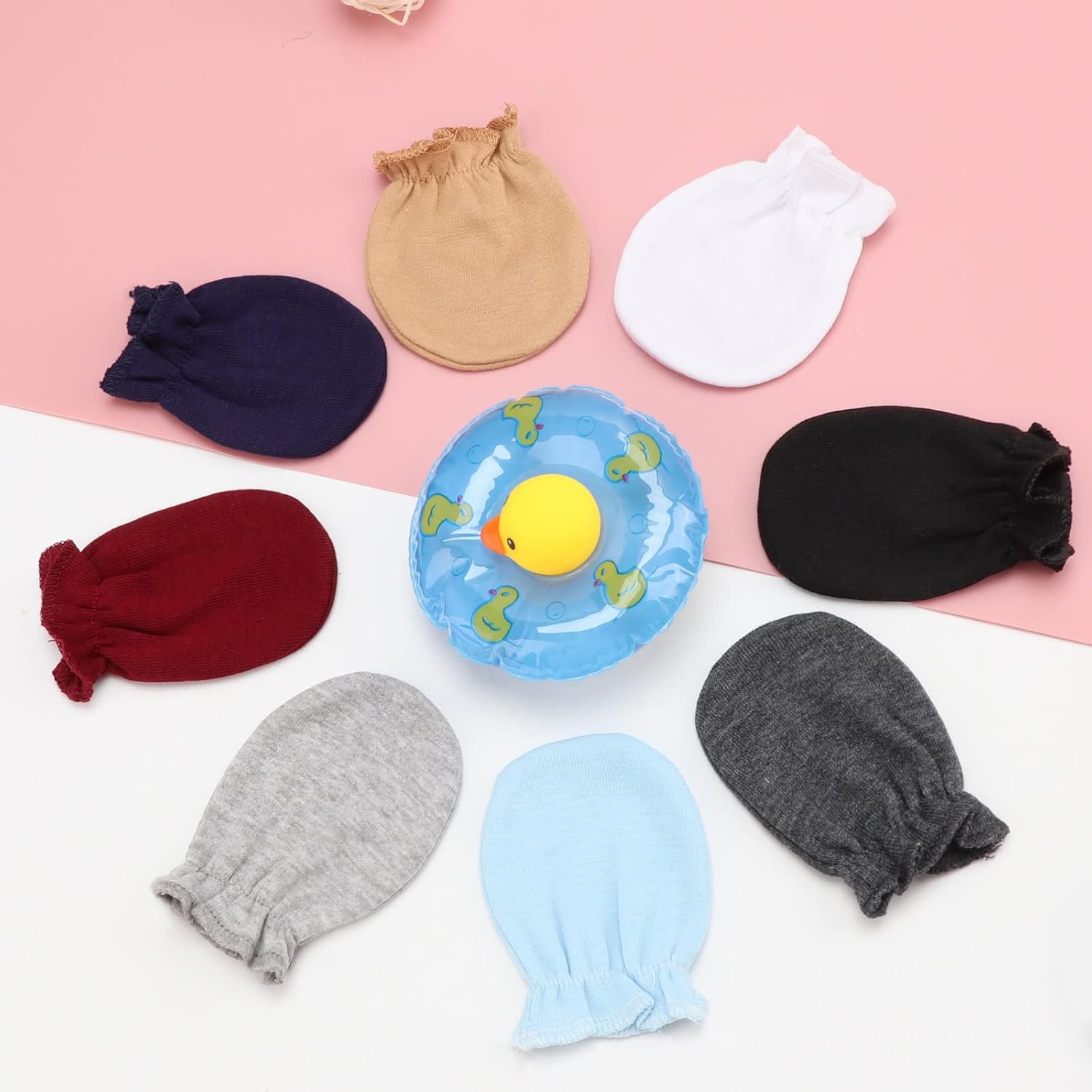 DRESHOW Newborn Baby Mittens 0-6 Months 8 Pair Set