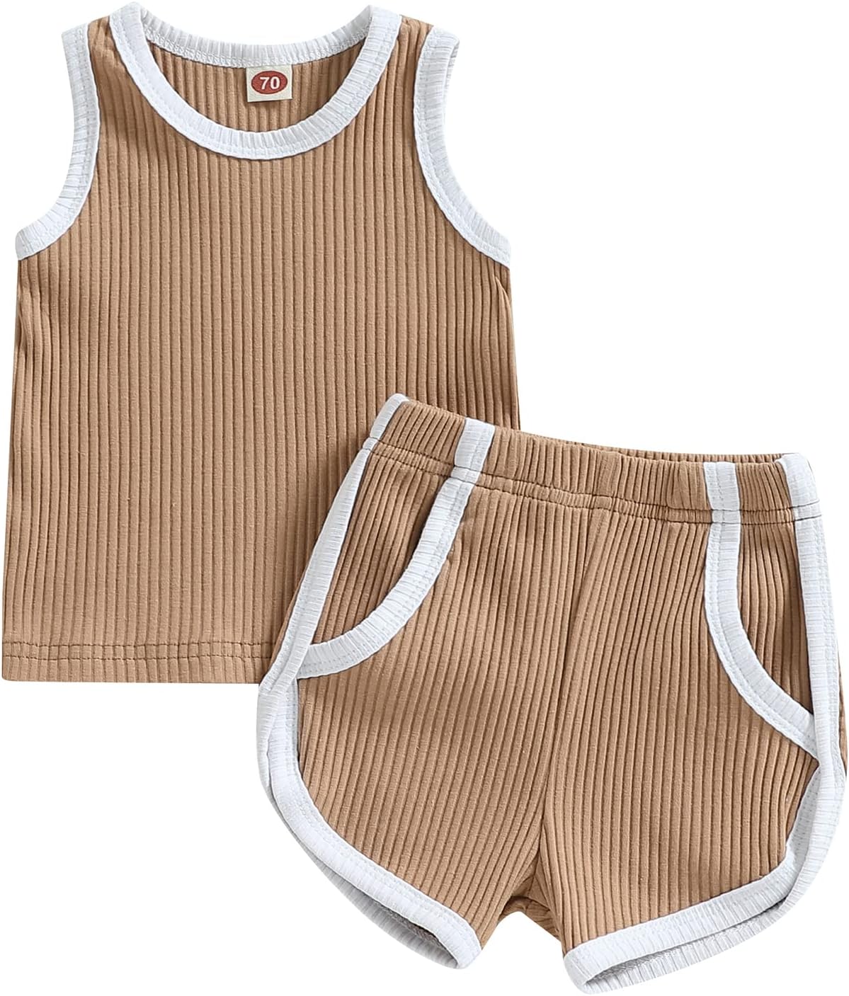 Unisex Toddler Summer Set Soft Cotton Vest Tank Shorts