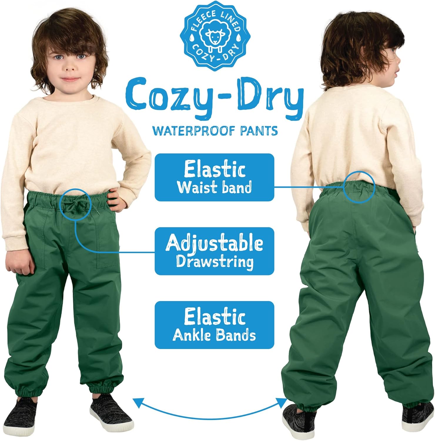 Cozy Kids Rain Snow Pants for Life
