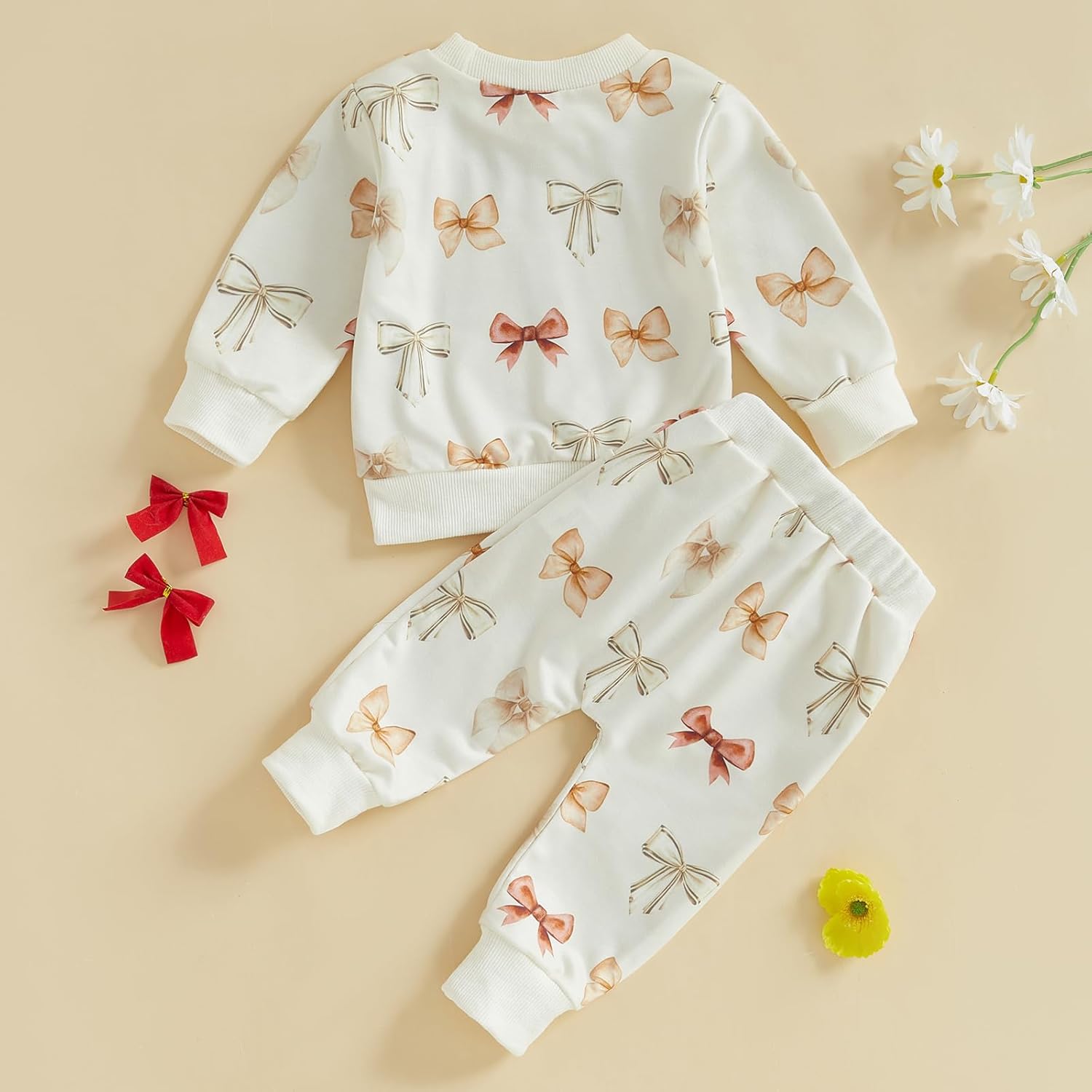 Adorable Toddler Baby GirlCottonPolyesterSpandexFruit Strawberry PrintSweatshirt Pants 3-24 Months