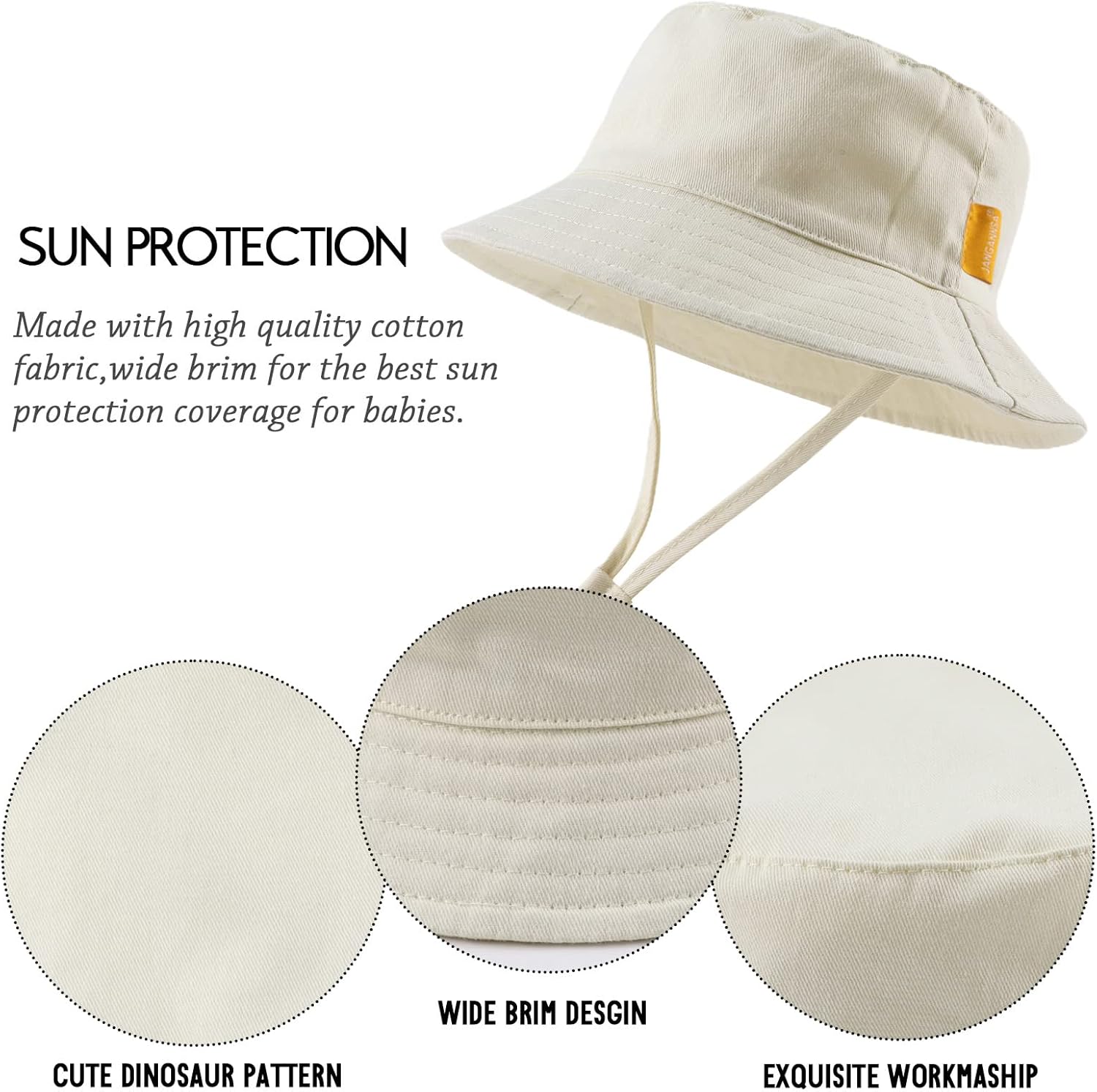 JANGANNSA Cotton Baby Sun Hats
