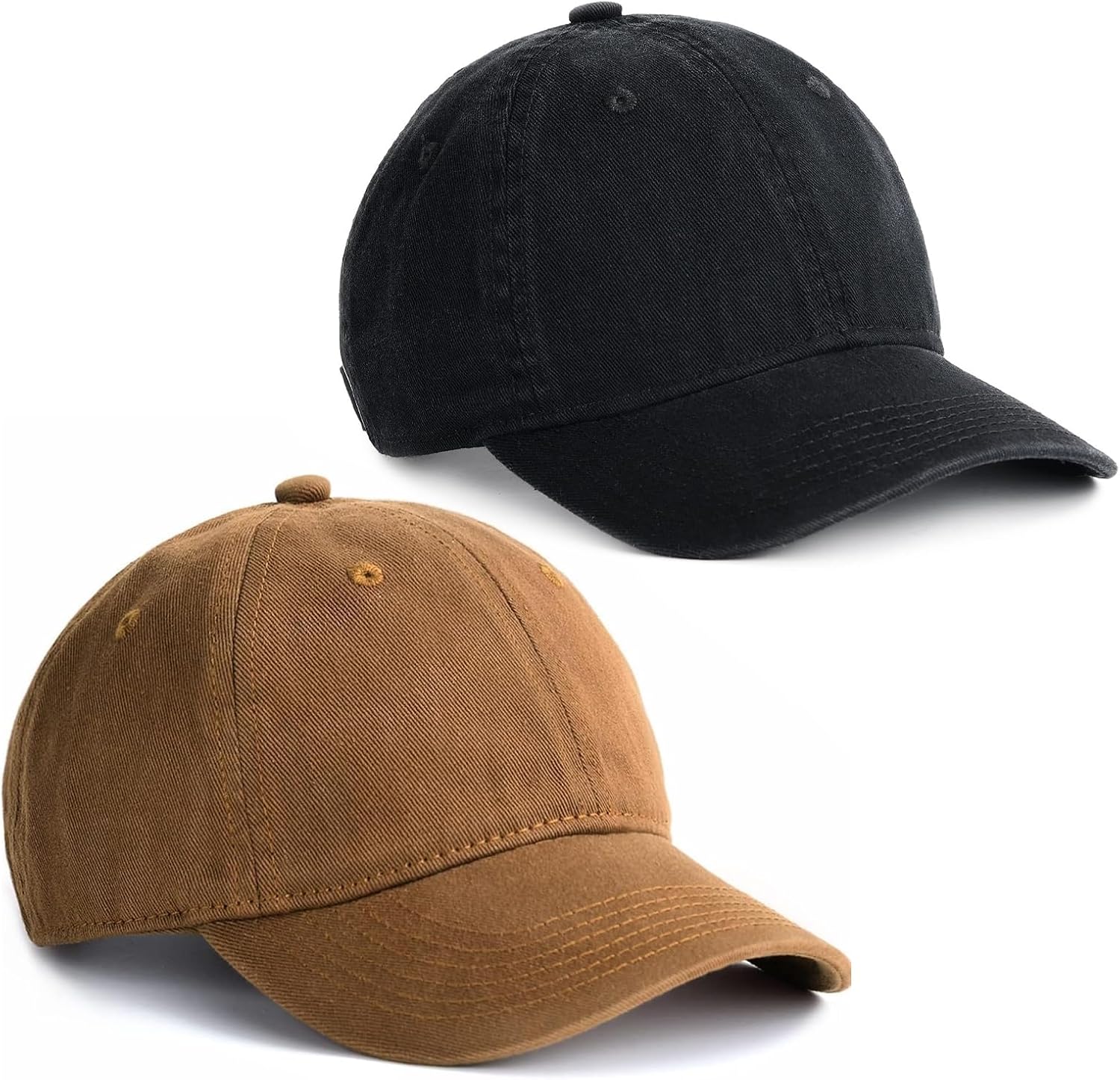 FURTALK Toddler Baseball Hat Kids Boys Adjustable Washed Cotton Baseball Cap with Ponytail