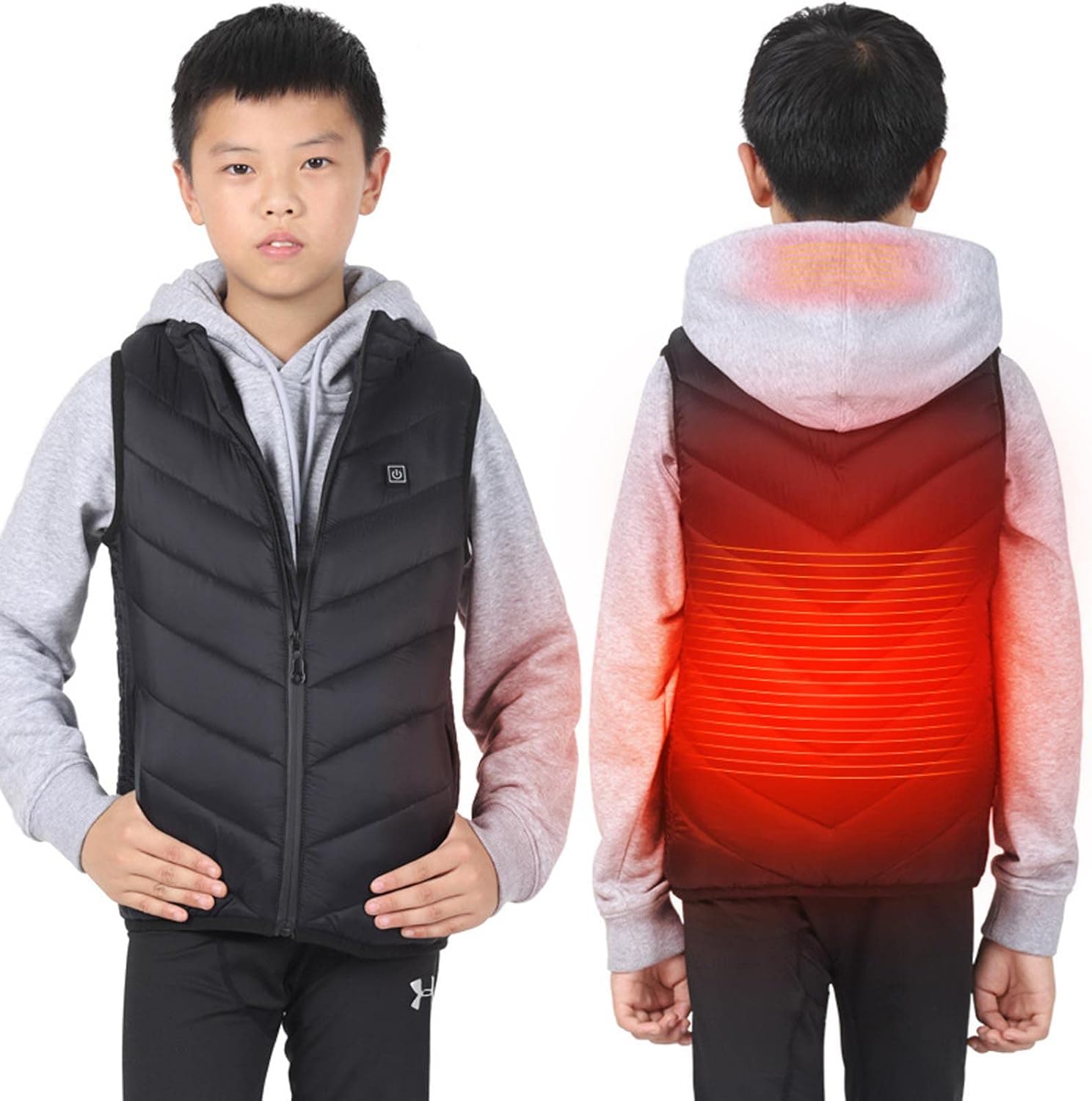 Girls Boys Winter Jacket with USB Heat