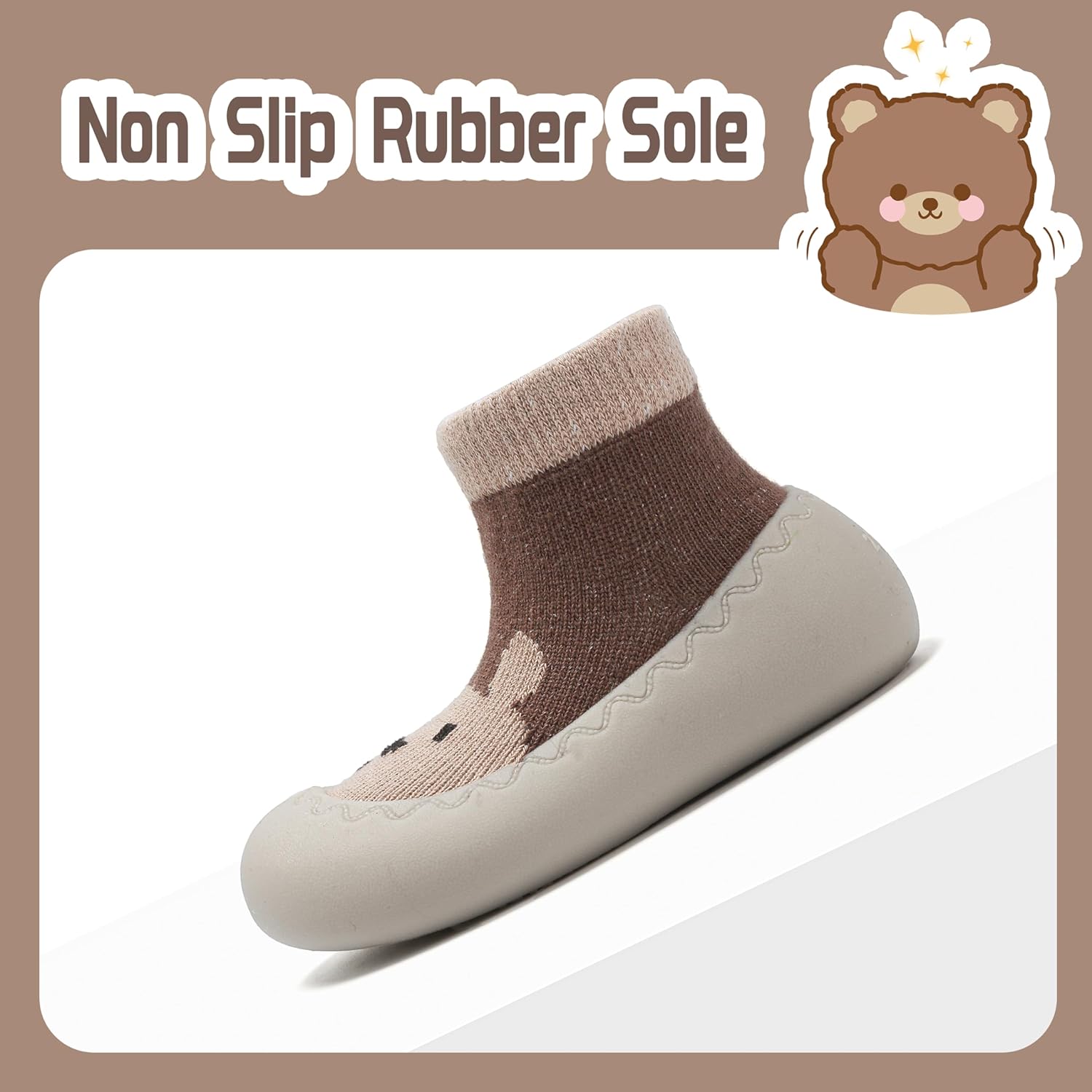 Anproity - baby first walking socks shoes