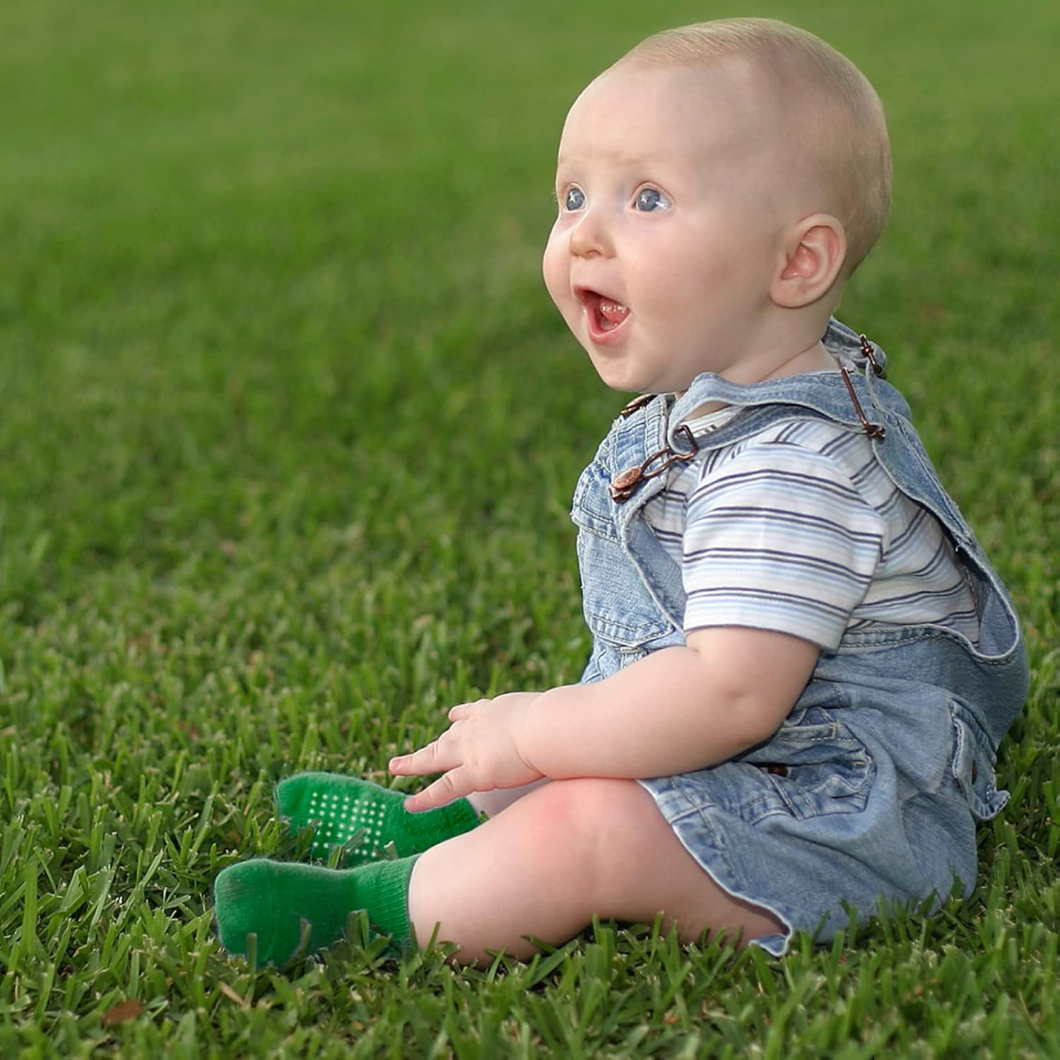JAKIDAR Non-Slip Grip Socks for Baby Toddler