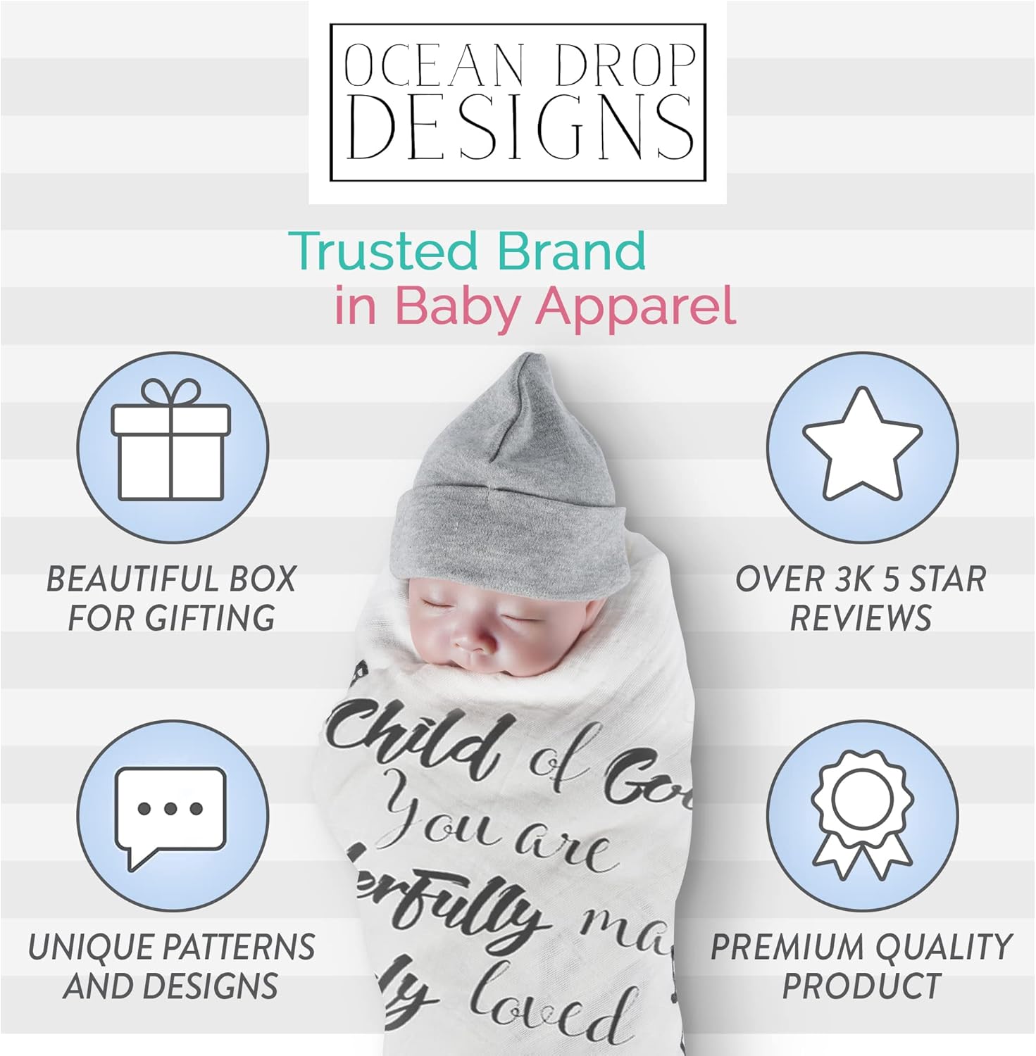3-Piece Newborn Baby Onesie Gift Set