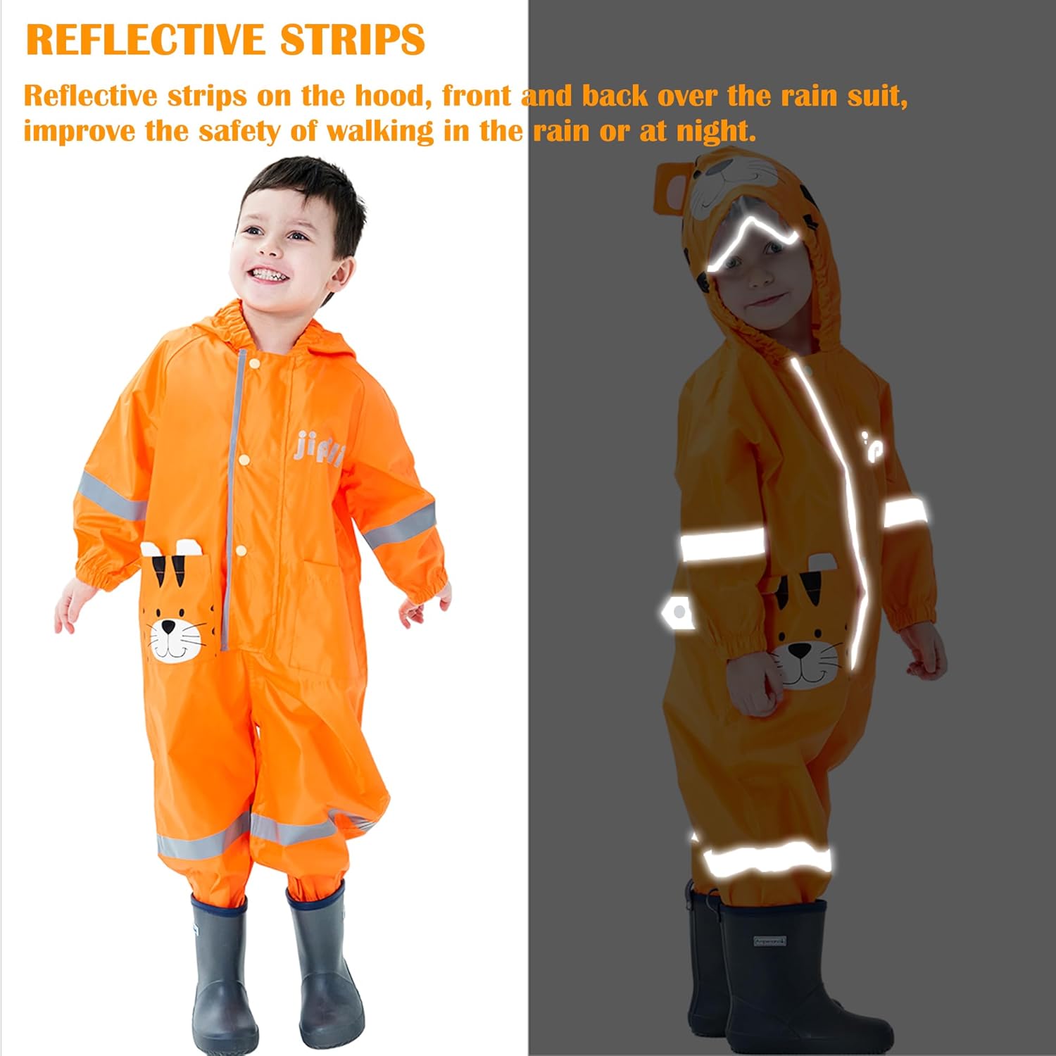Fewlby Kids Stylight Waterproof rain jacket