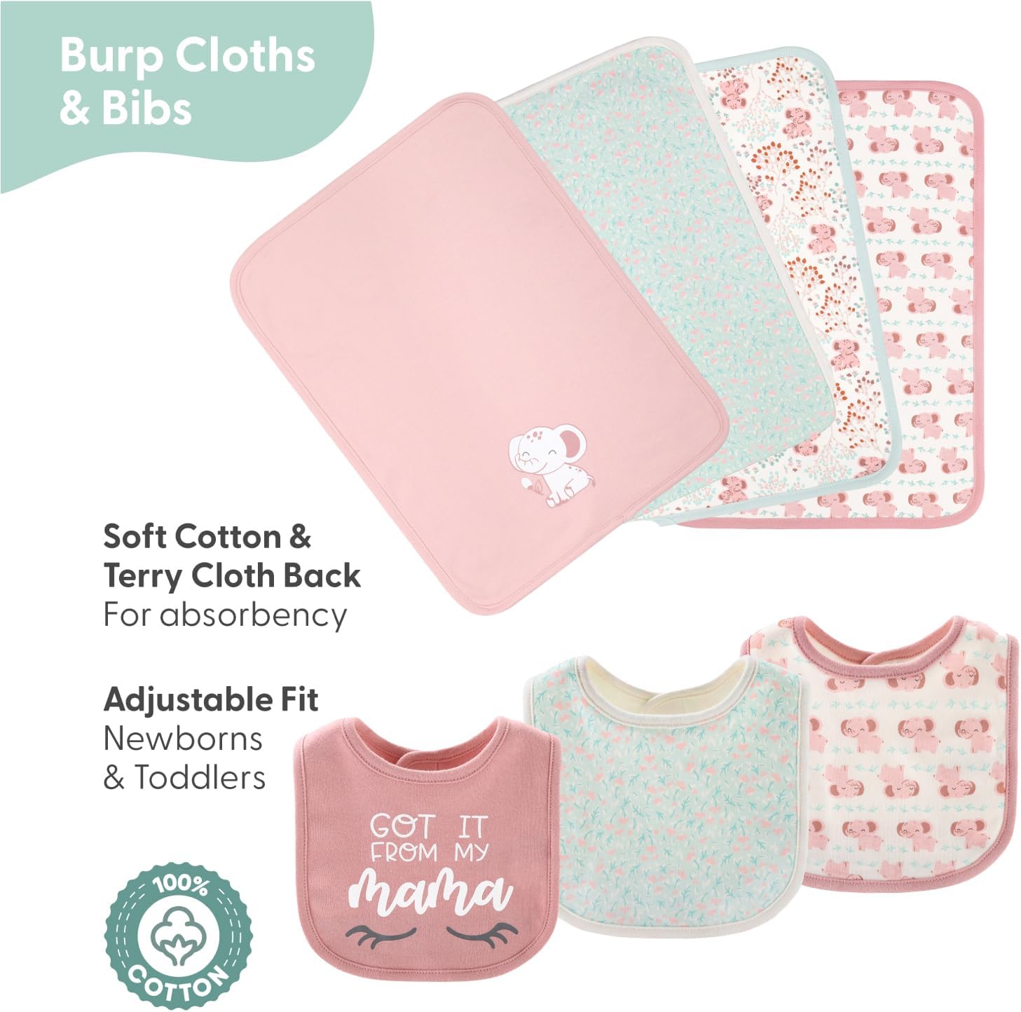 Peanutshell Baby Layette Set - Soft Cohesive Collection for newborn Girls