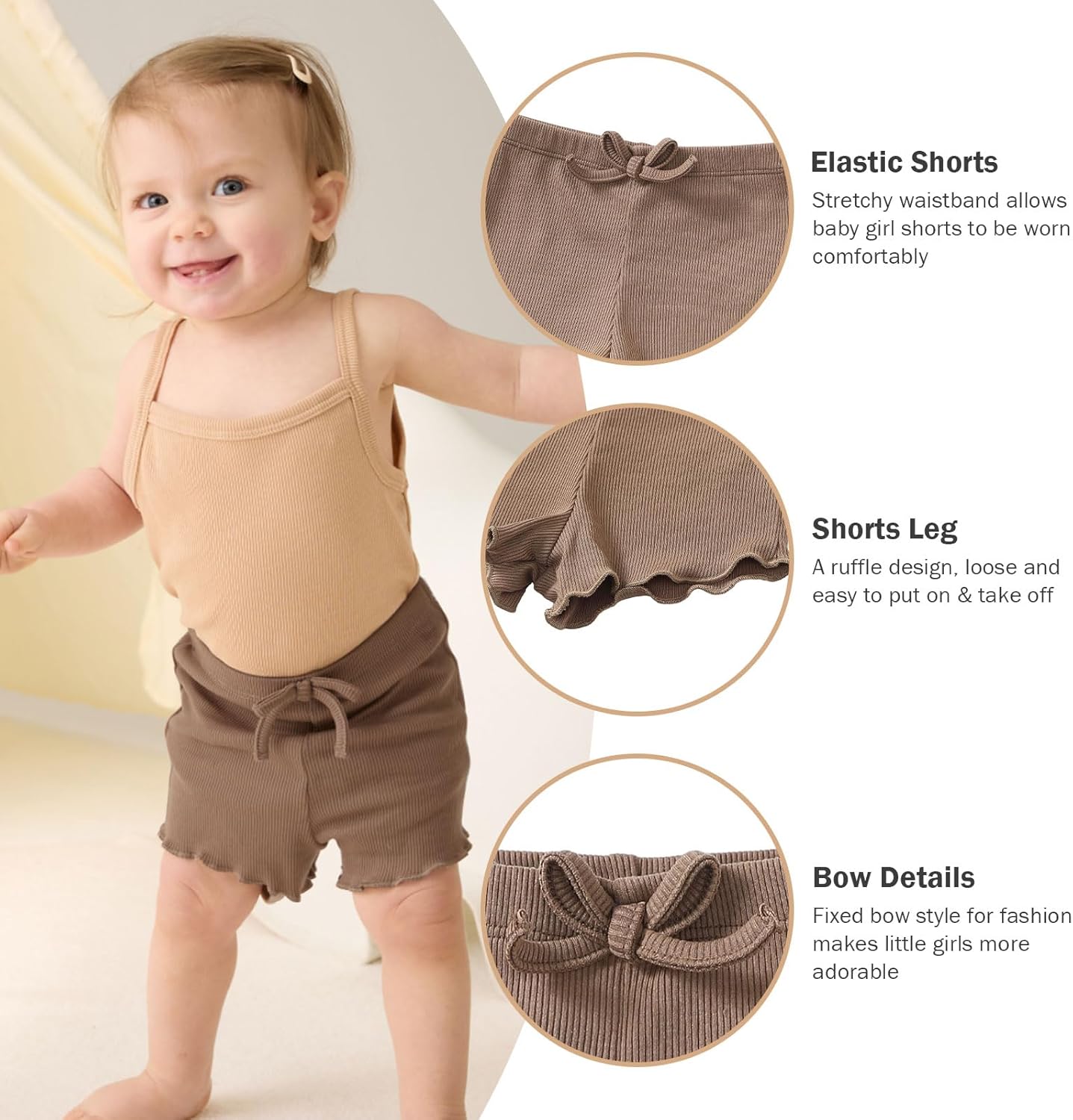 SOBOWO Toddler Girl Shorts