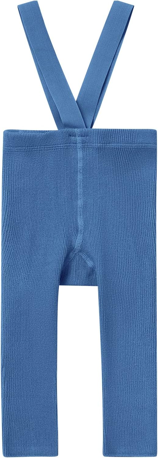 Stylish Ribbed Leggings with Suspenders for Babies