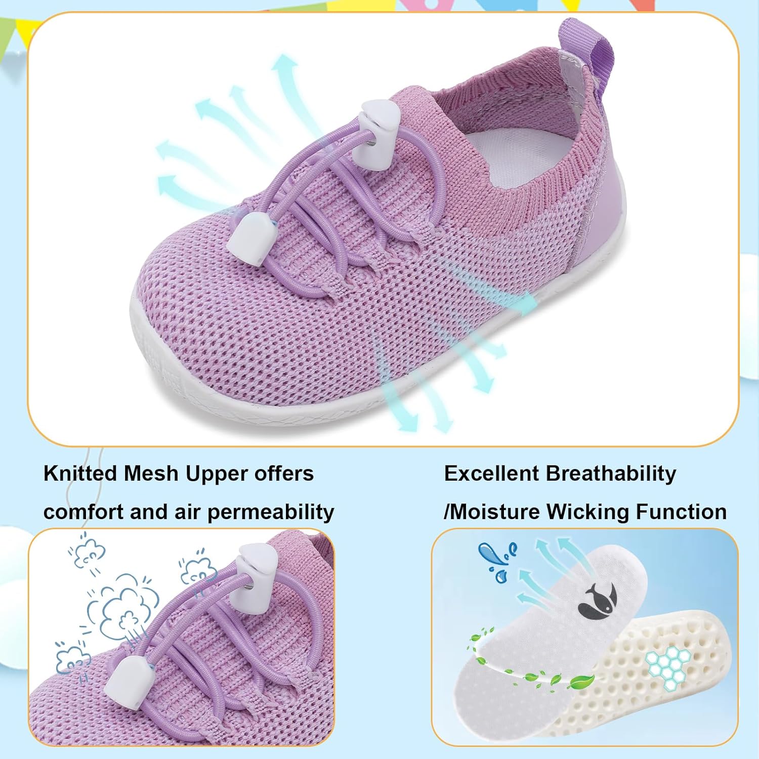 FEETCITY Baby First Walking Shoes
