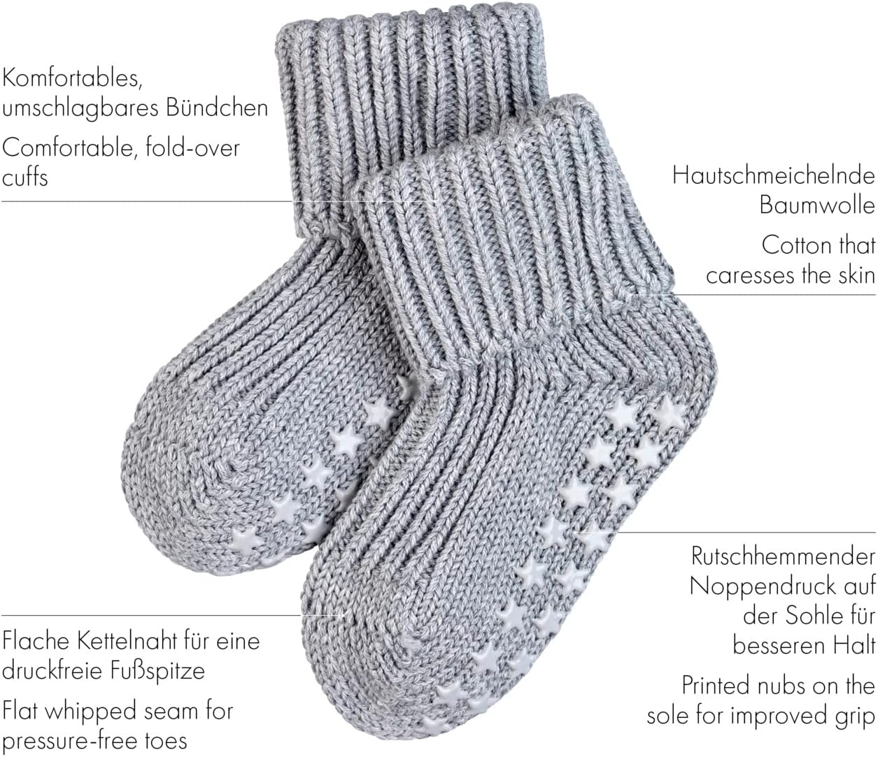 FALKE Babies 1-Pair Catspads Slipper Socks 7-13 Off White