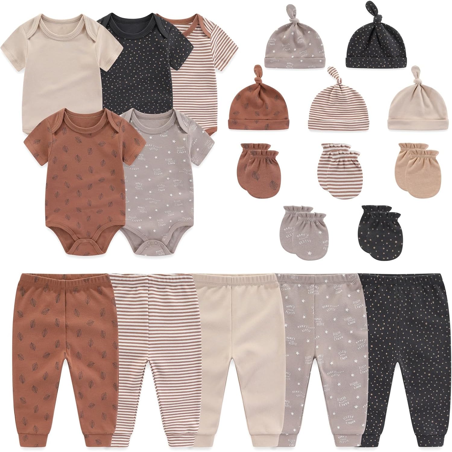 Comfortable Baby bodysuit set for Milestones