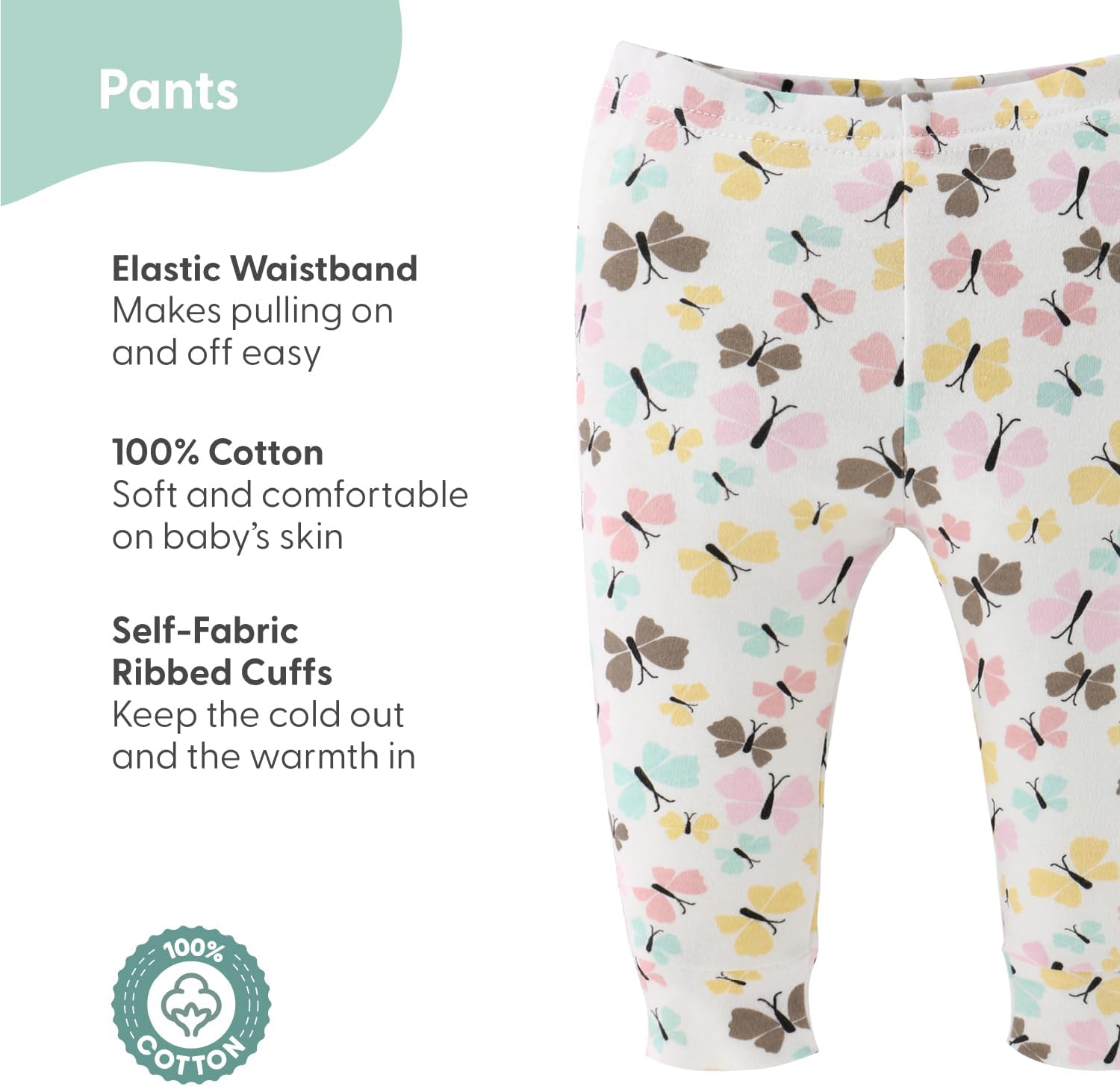 The Peanutshell Baby Girl Pants - Perfect for Newborn to 24 Months