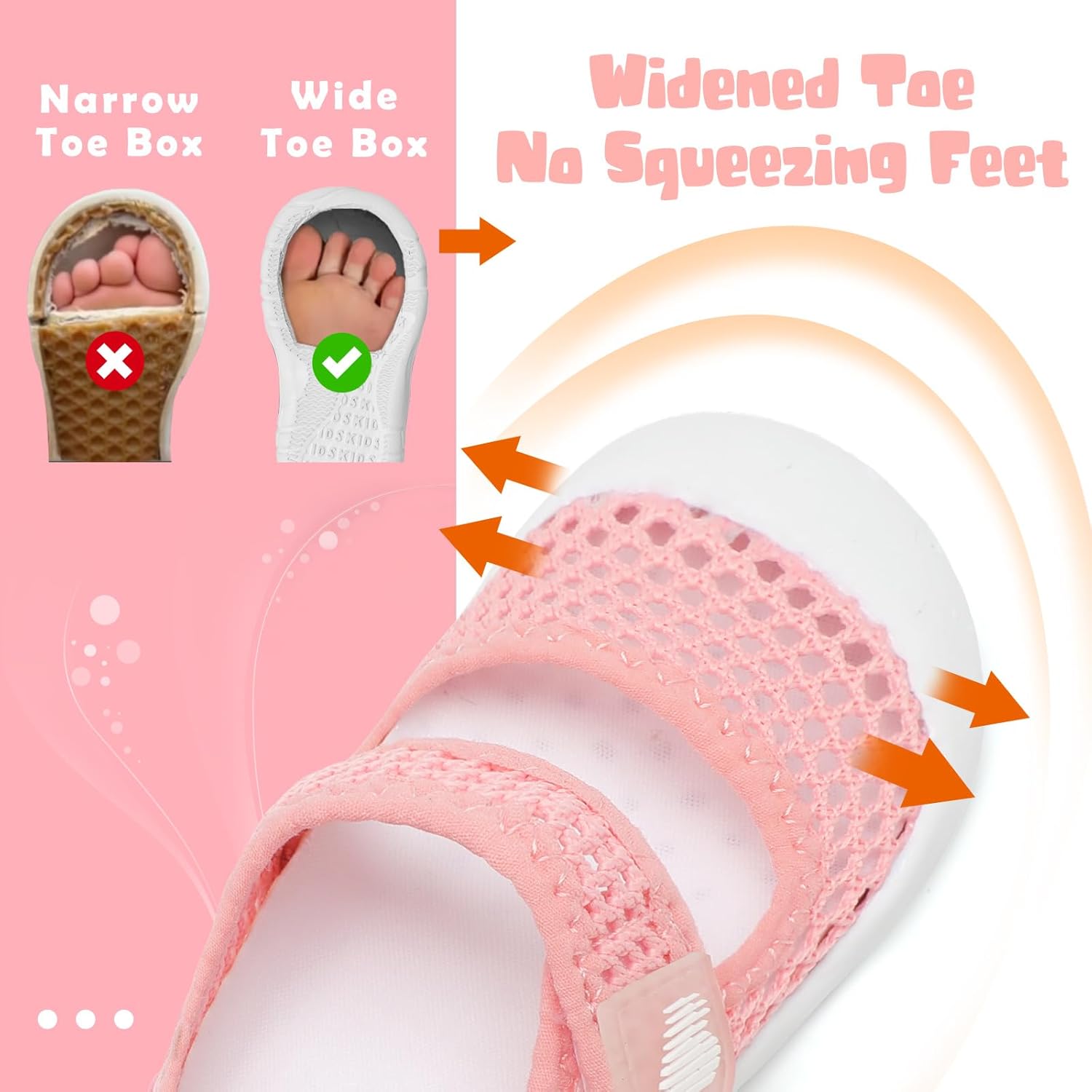 BARERUN Toddler Water Shoes with Arch Support