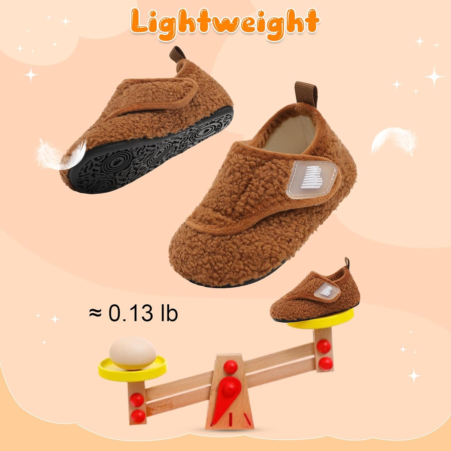 Warm Cozy Toddler Fuzzy Slippers