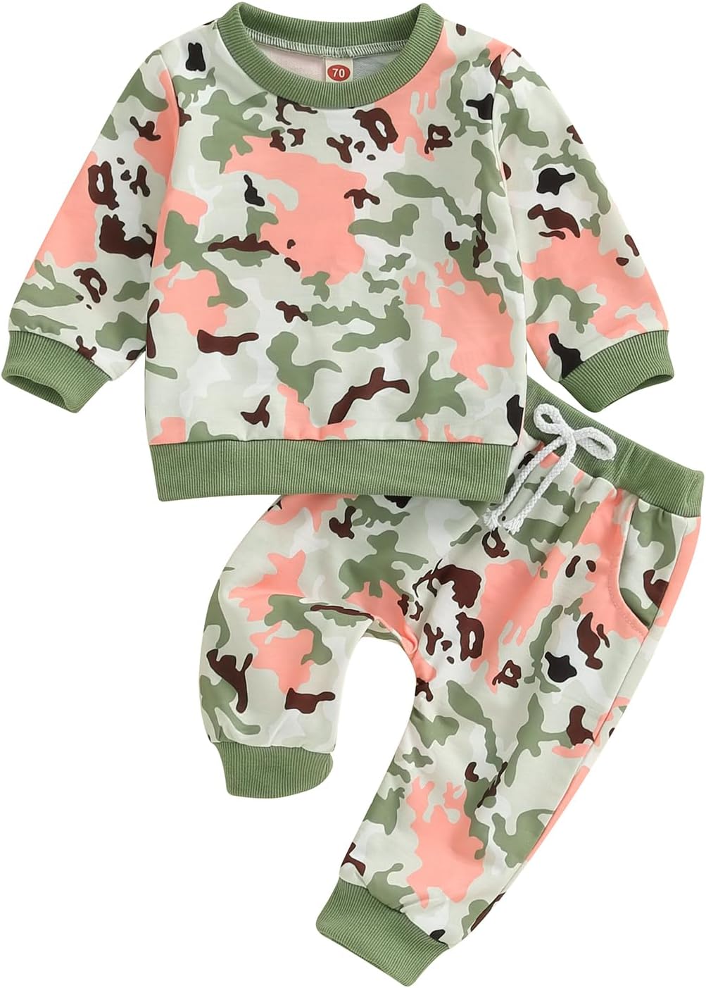 Camouflage Fall Clothes Set for Baby Girls