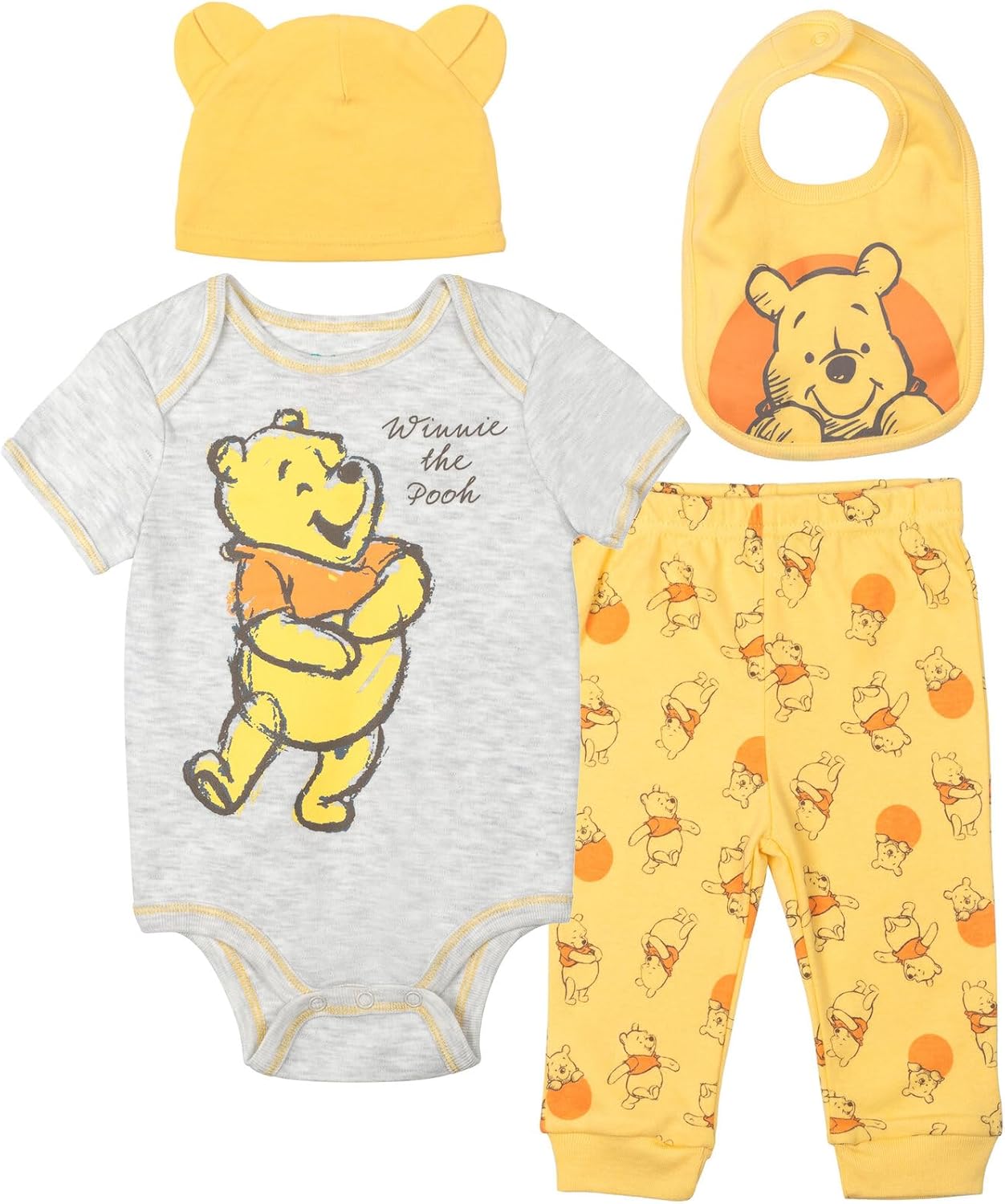 Disney Winnie the Pooh Baby Bodysuit Set