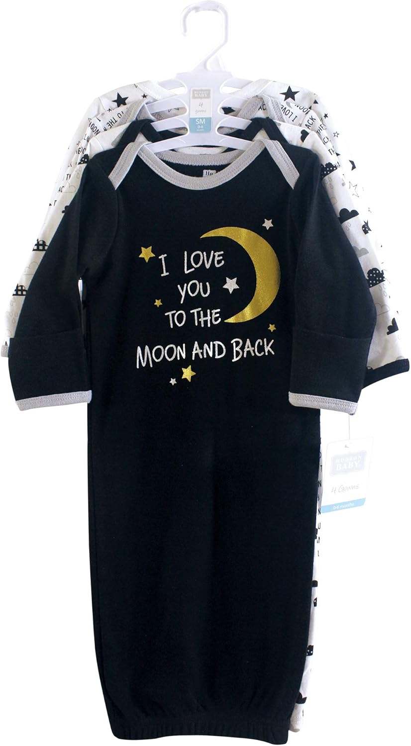 Hudson Baby Cozy Cotton Gown for Baby Girls