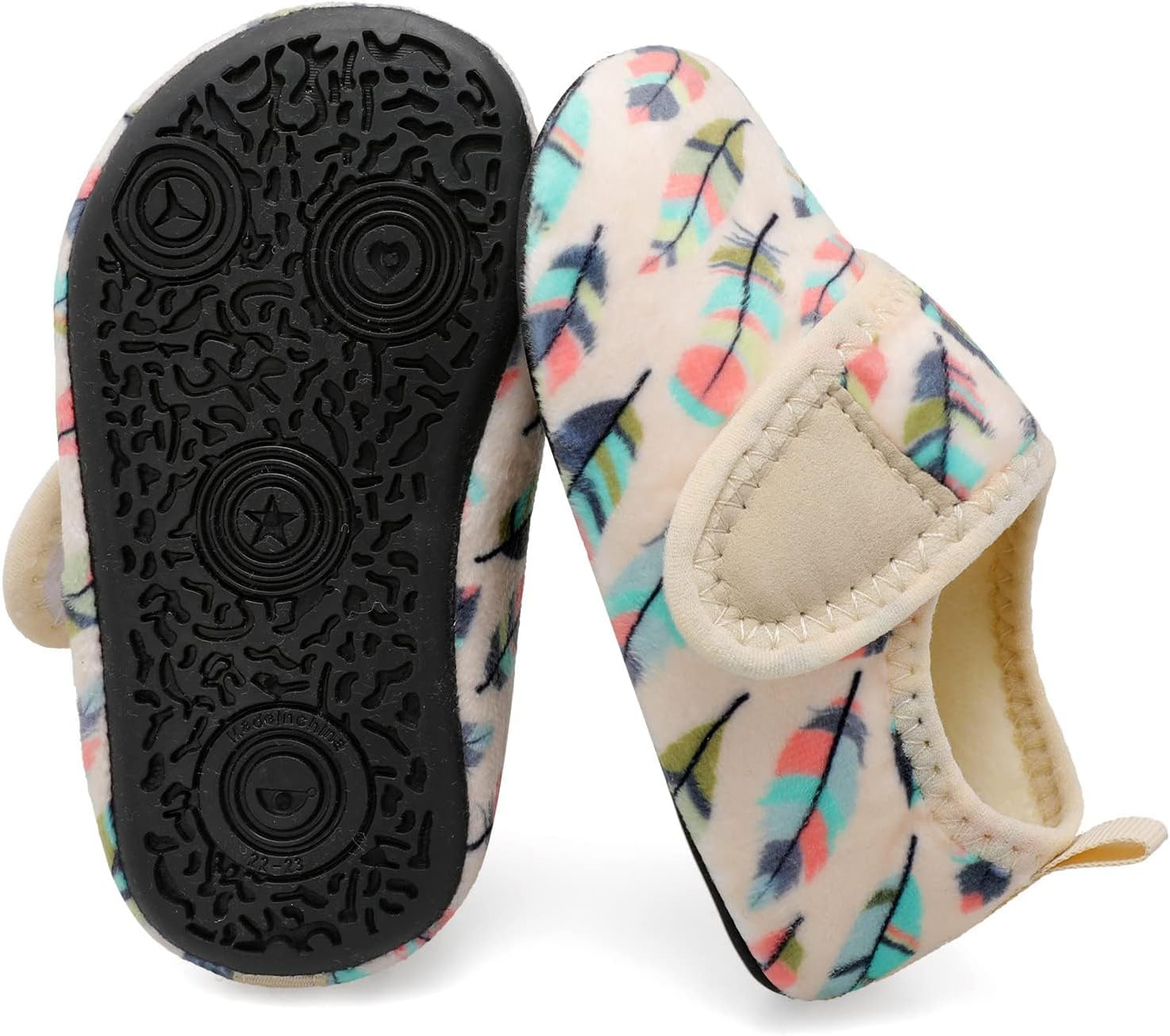 Cozy Non-Slip Toddler Boys Girls Slippers with Microfleece Lining for Winter