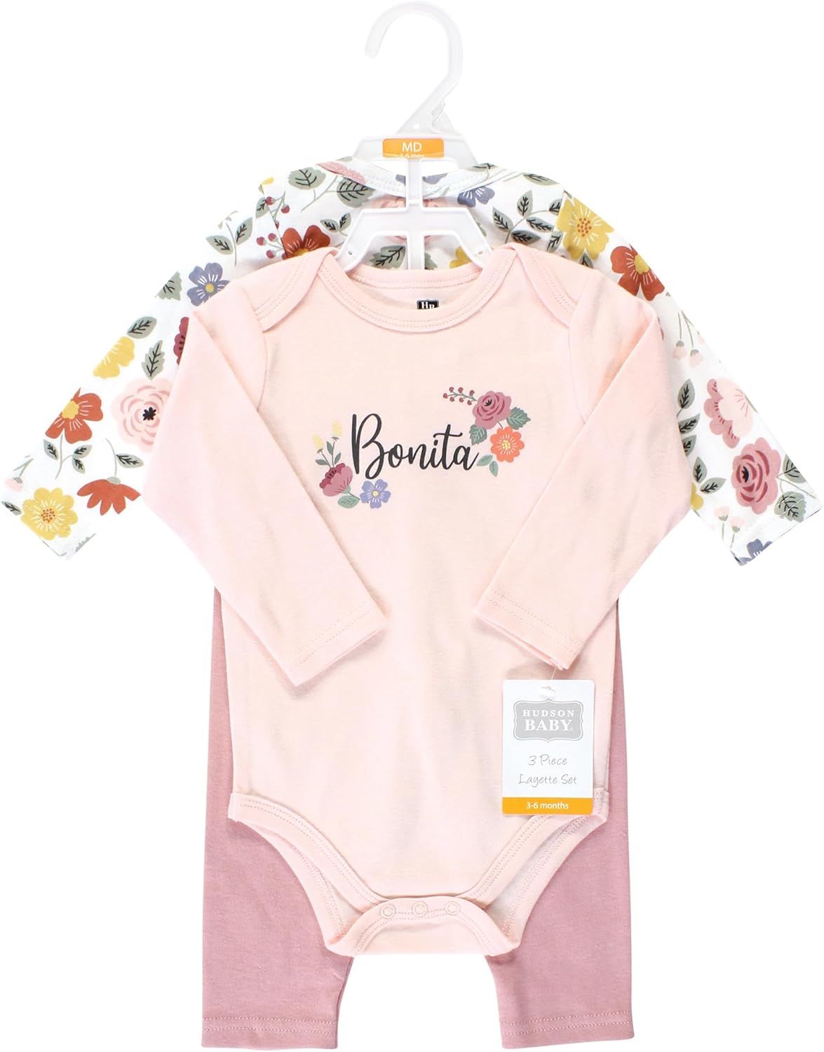Hudson Baby Unisex Cotton bodysuits pants set