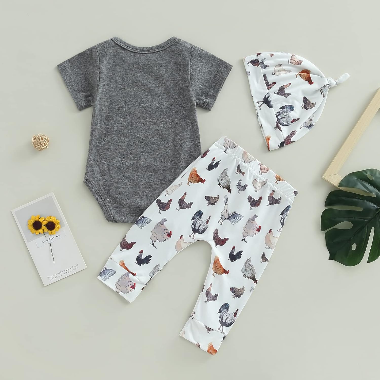 SAYOO Baby Layette Set Country-Western Newborn Boy Bingo