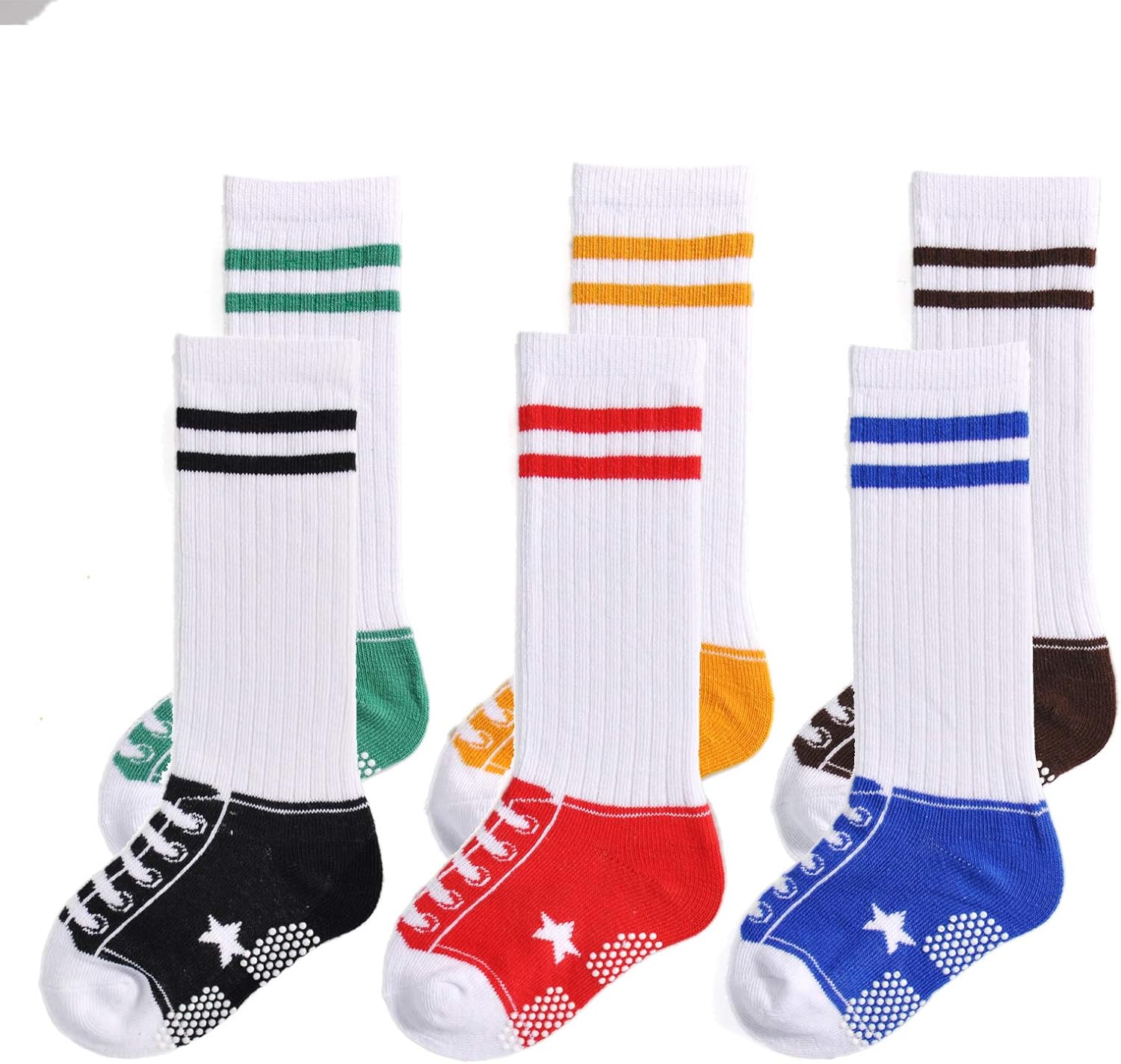 EPEIUS Unisex Baby Socks Set 6pk