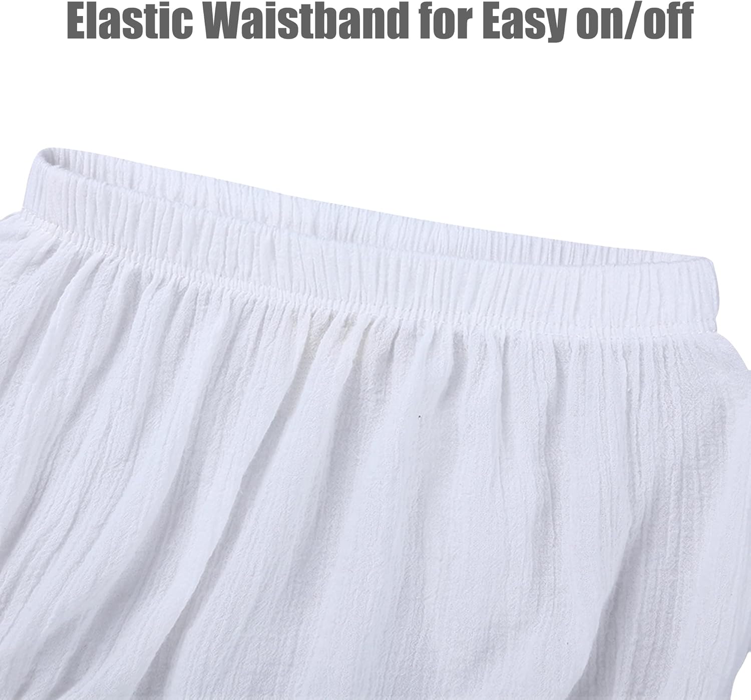 UTTPLL Ruffle Baby Bloomers Elastic Waist Diaper Covers for Toddlers