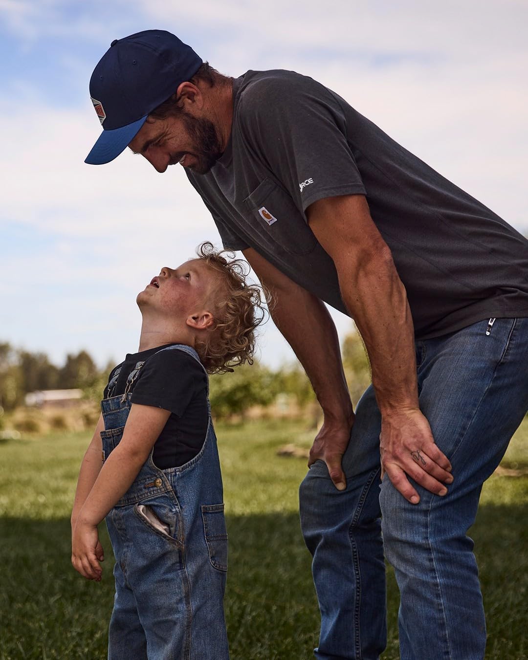 Carhartt Boys Jean Bib Overalls Rugged Comfortable Denim