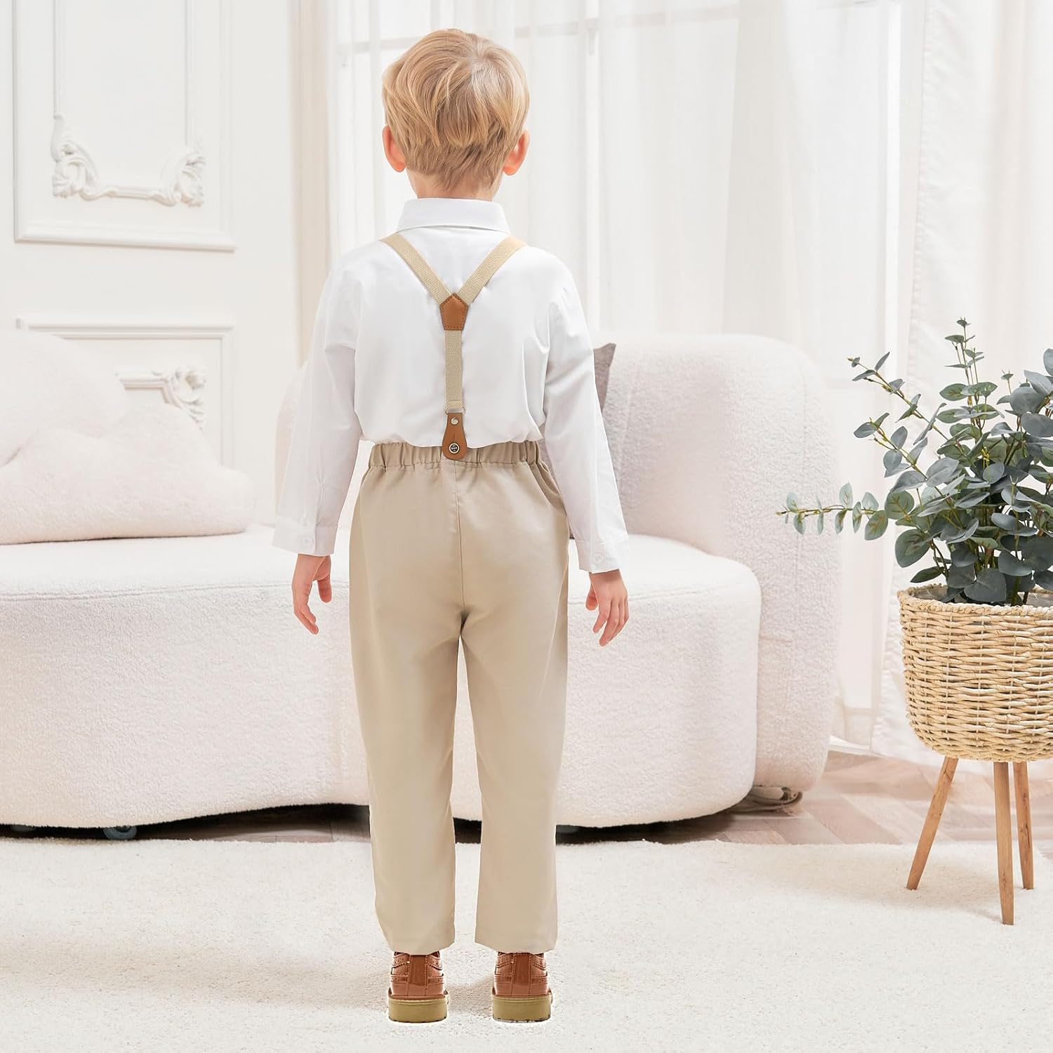 Toddler Boy Button Down Shirt and Pants Set 12M-8Y