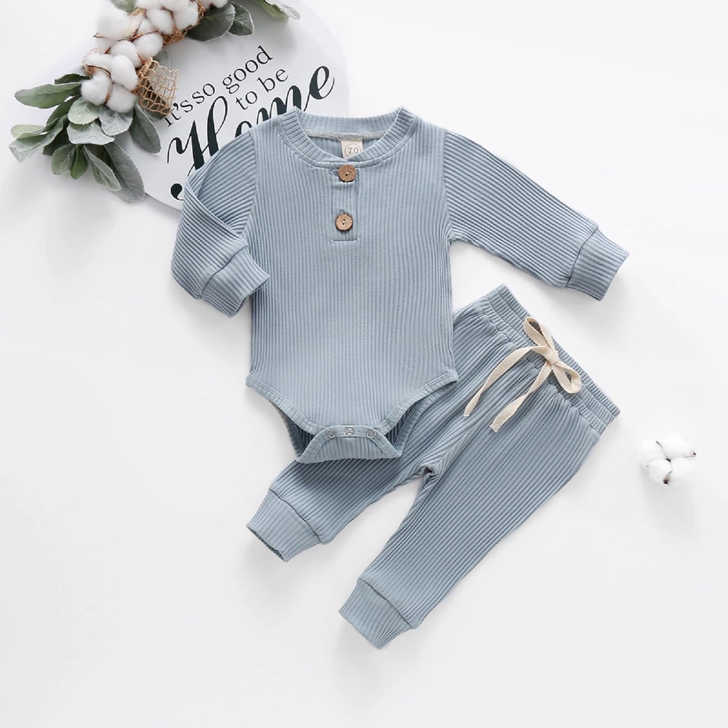 MABABY Newborn Toddler Unisex Fall Winterromper Set