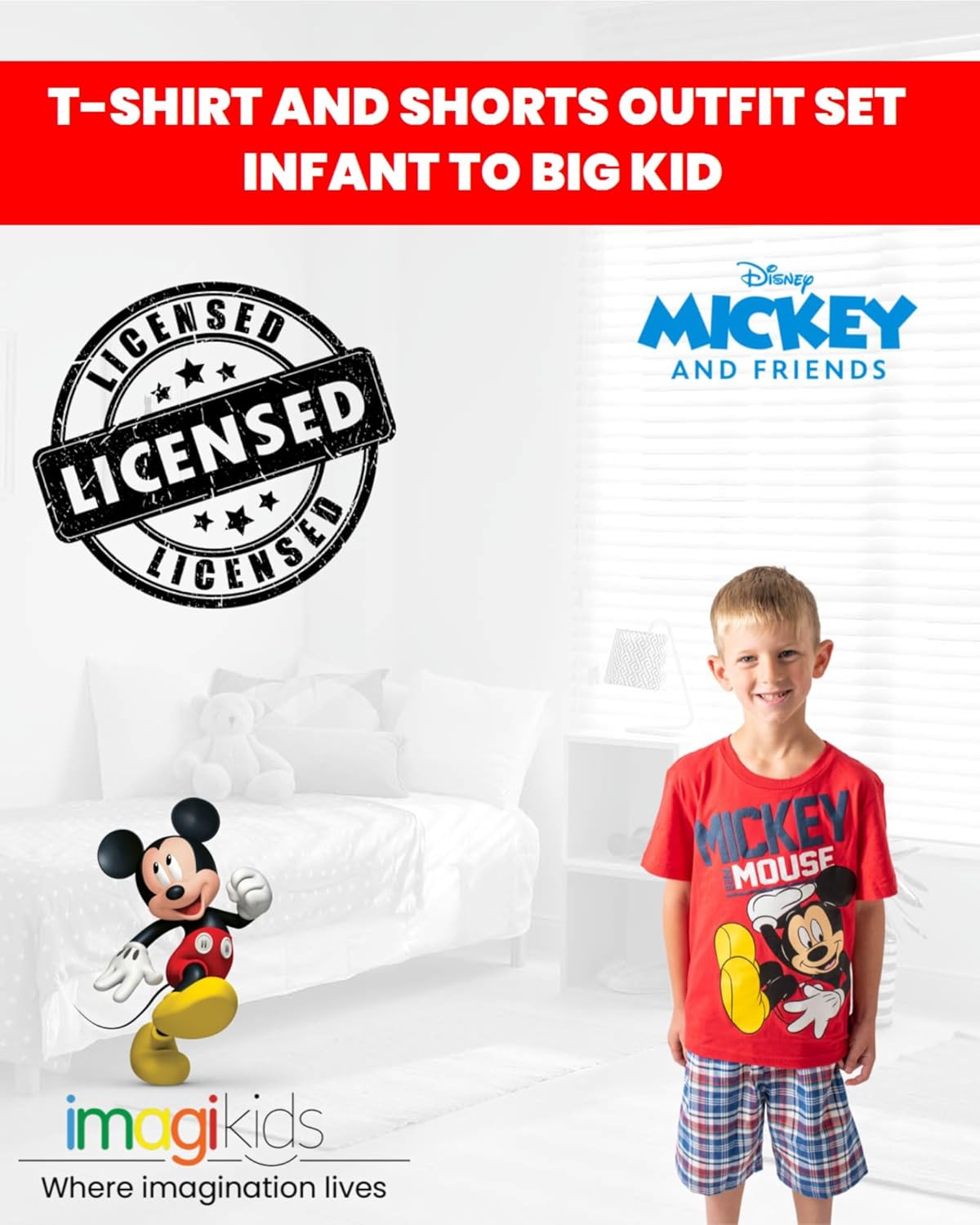 Disney Mickey Mouse T-Shirt and Shorts Set