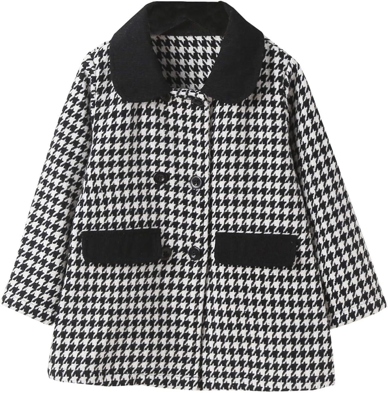 Houndstooth Toddler Dress Coat All Weather