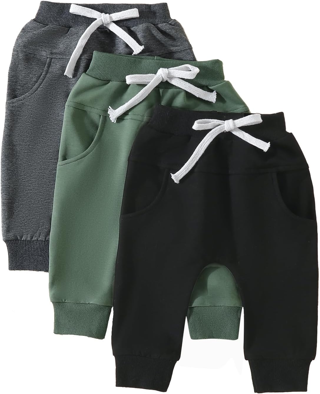 Baby Boy Girl 3-Pack Jogger Pants