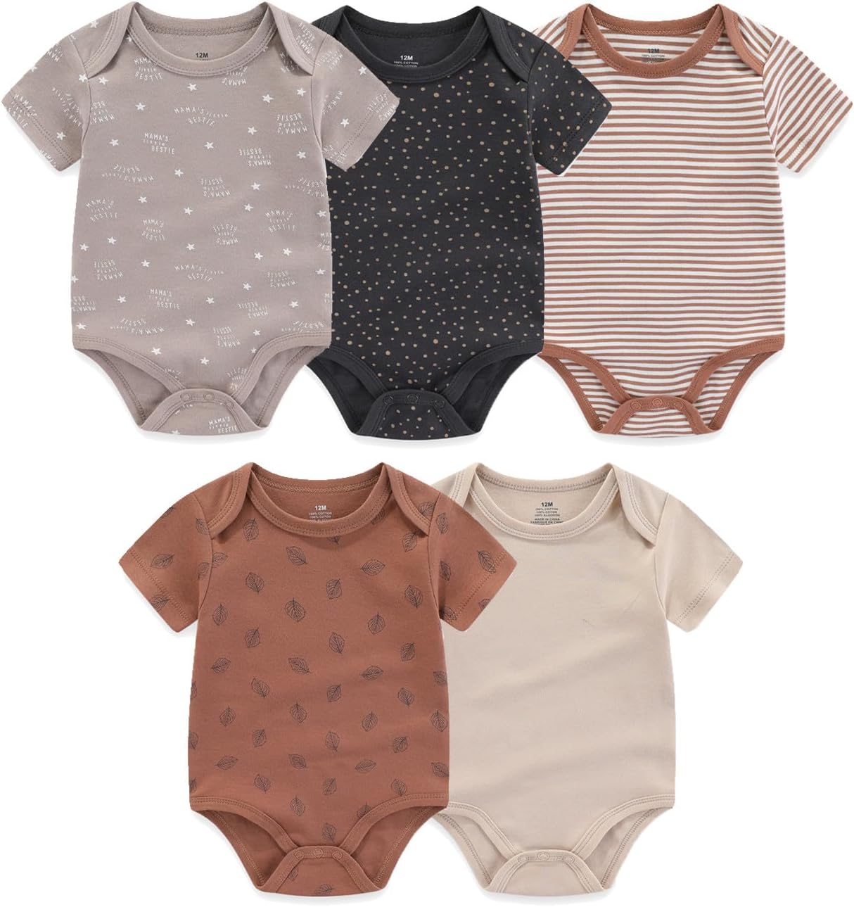 Ecojoy - A Unique 20-Piece Baby Romper Set for Boys Girls