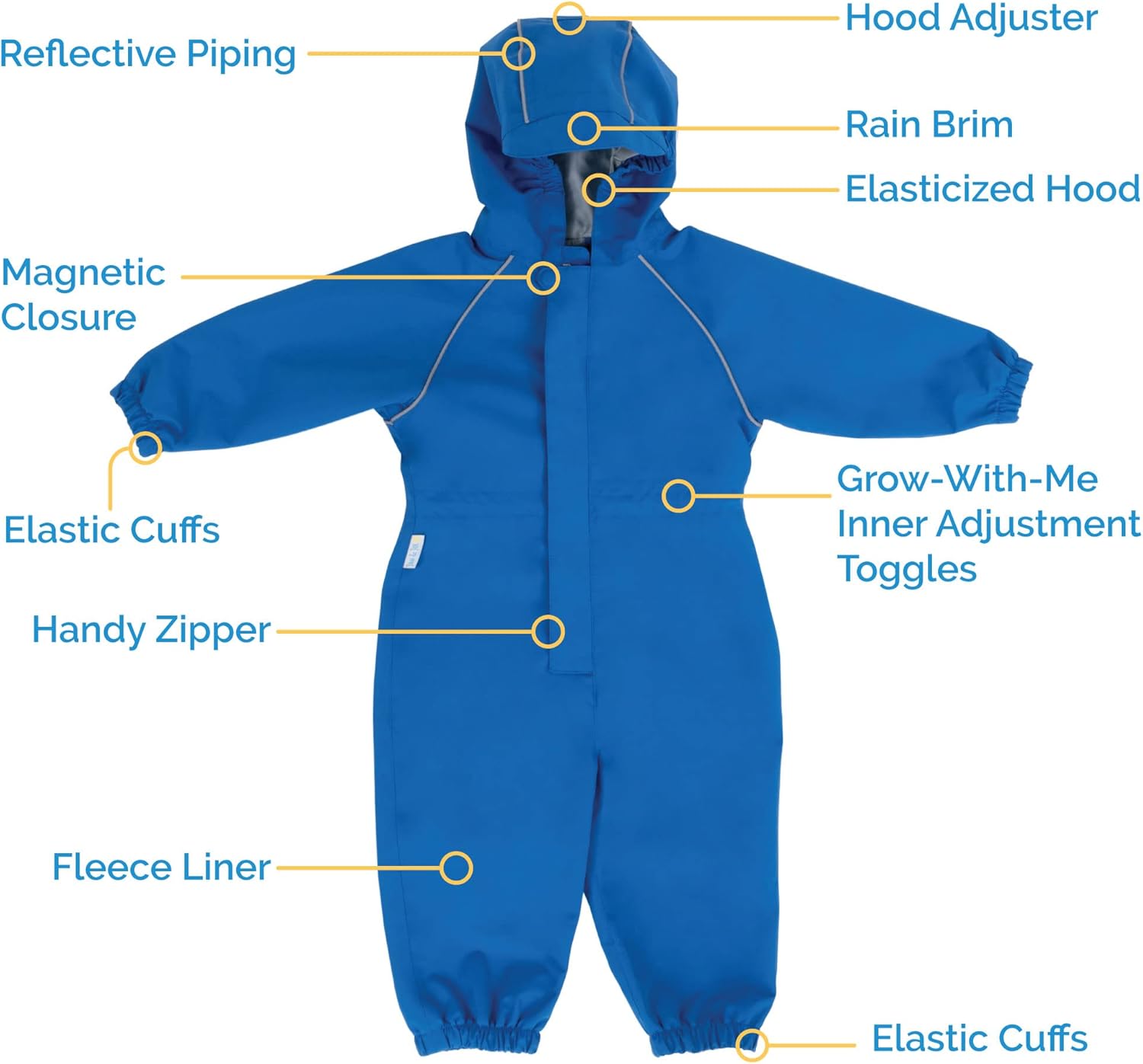 JAN JUL waterproof snowsuit for toddlers