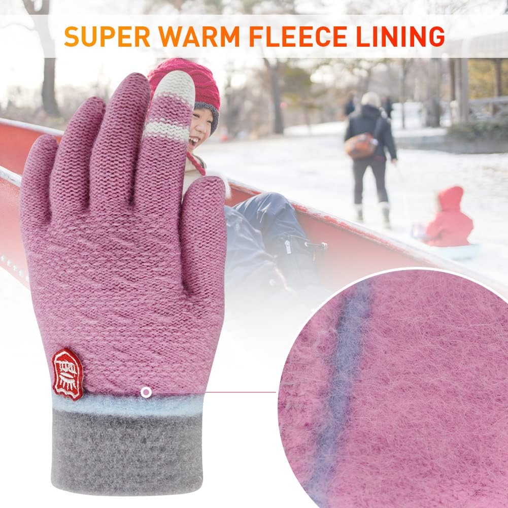 Temperature-Resistant Winter Gloves for Kids Soft Stretchy