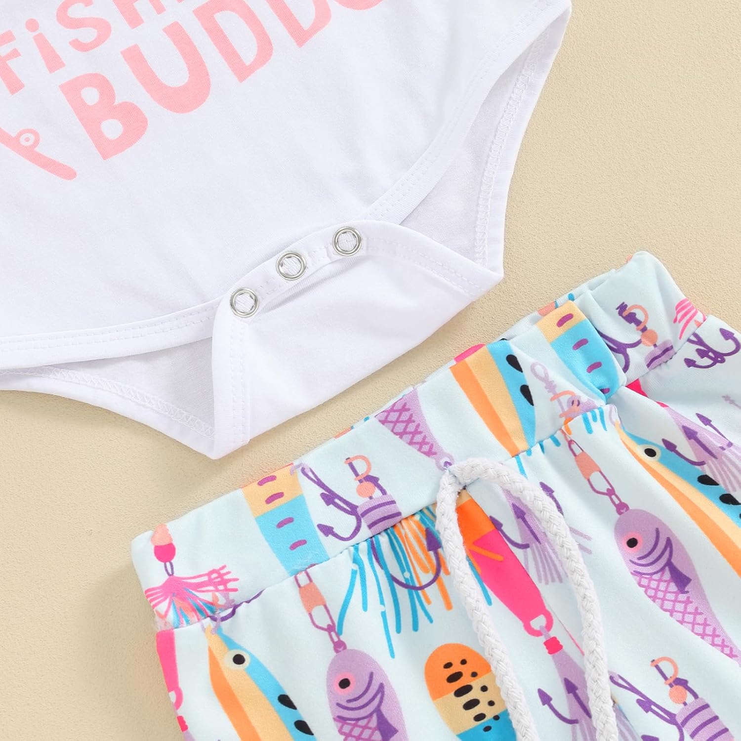 Newborn BoyGirl Summer Romper With Funny Letters