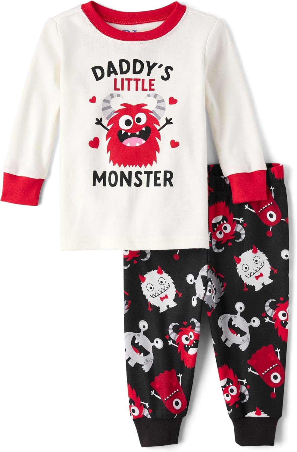 Dino Heads Pajama Set for Babies - Long Sleeves Premium Cotton Safe Cozy