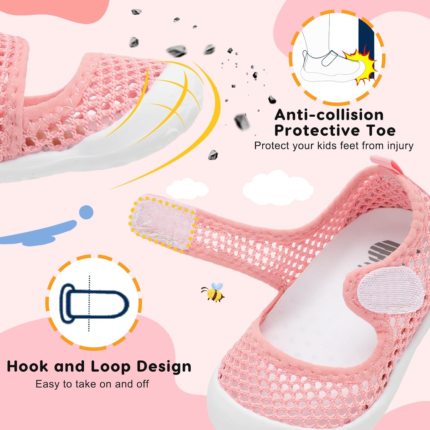 BARERUN Toddler Water Shoes with Arch Support