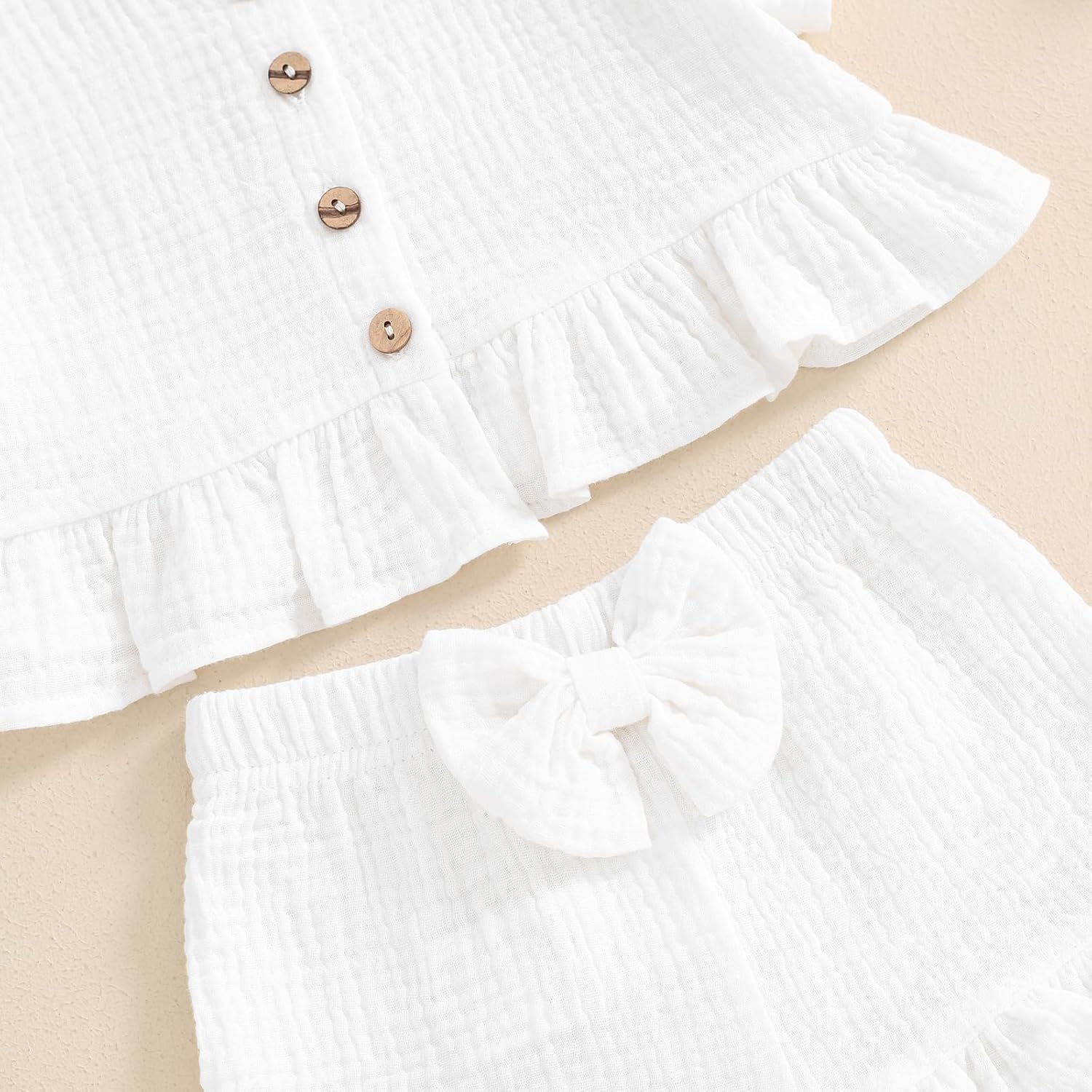BemeyourBBs Summer Toddler Ruffle Sleeveless Top and Bloomers Set