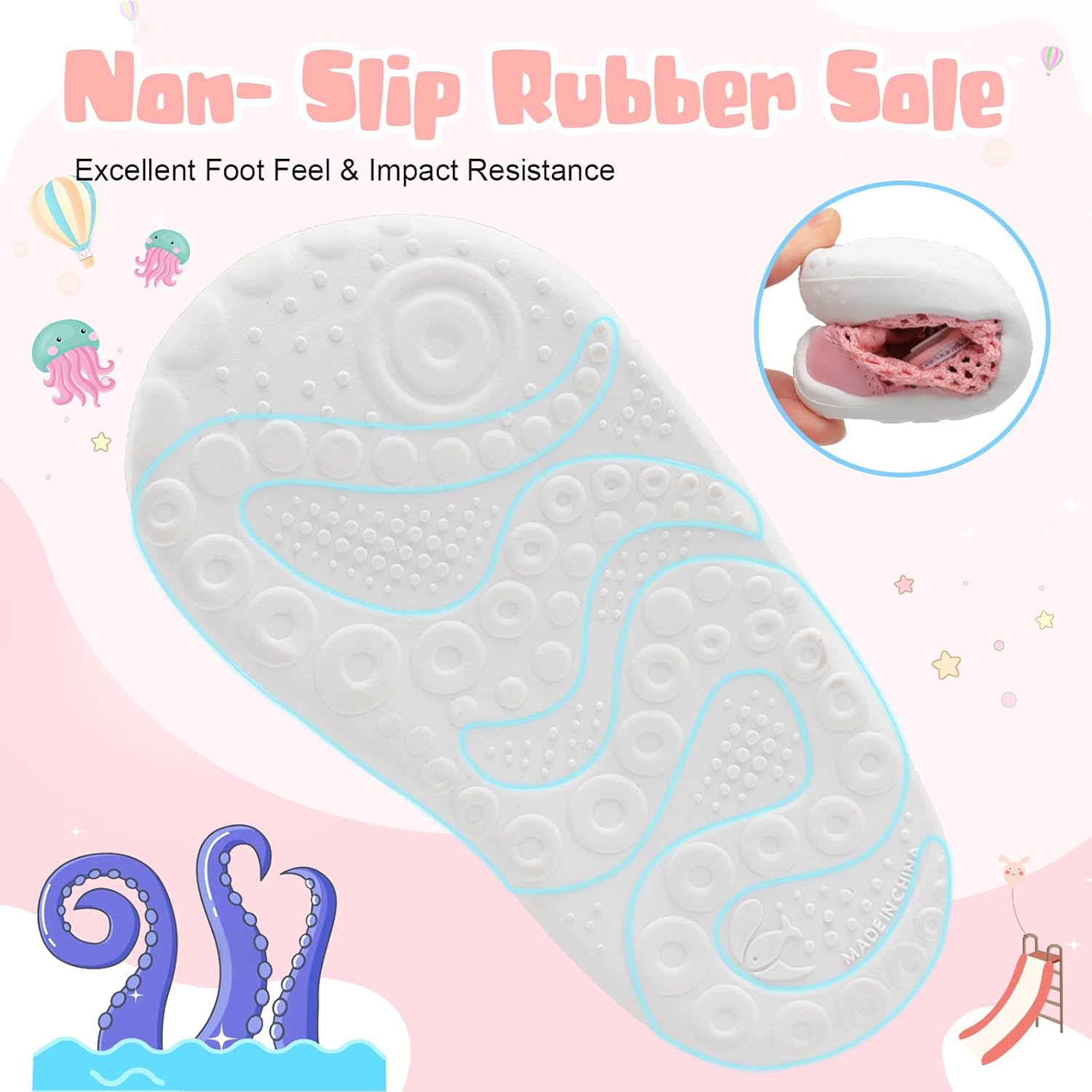 BARERUN Toddler Water Shoes with Arch Support