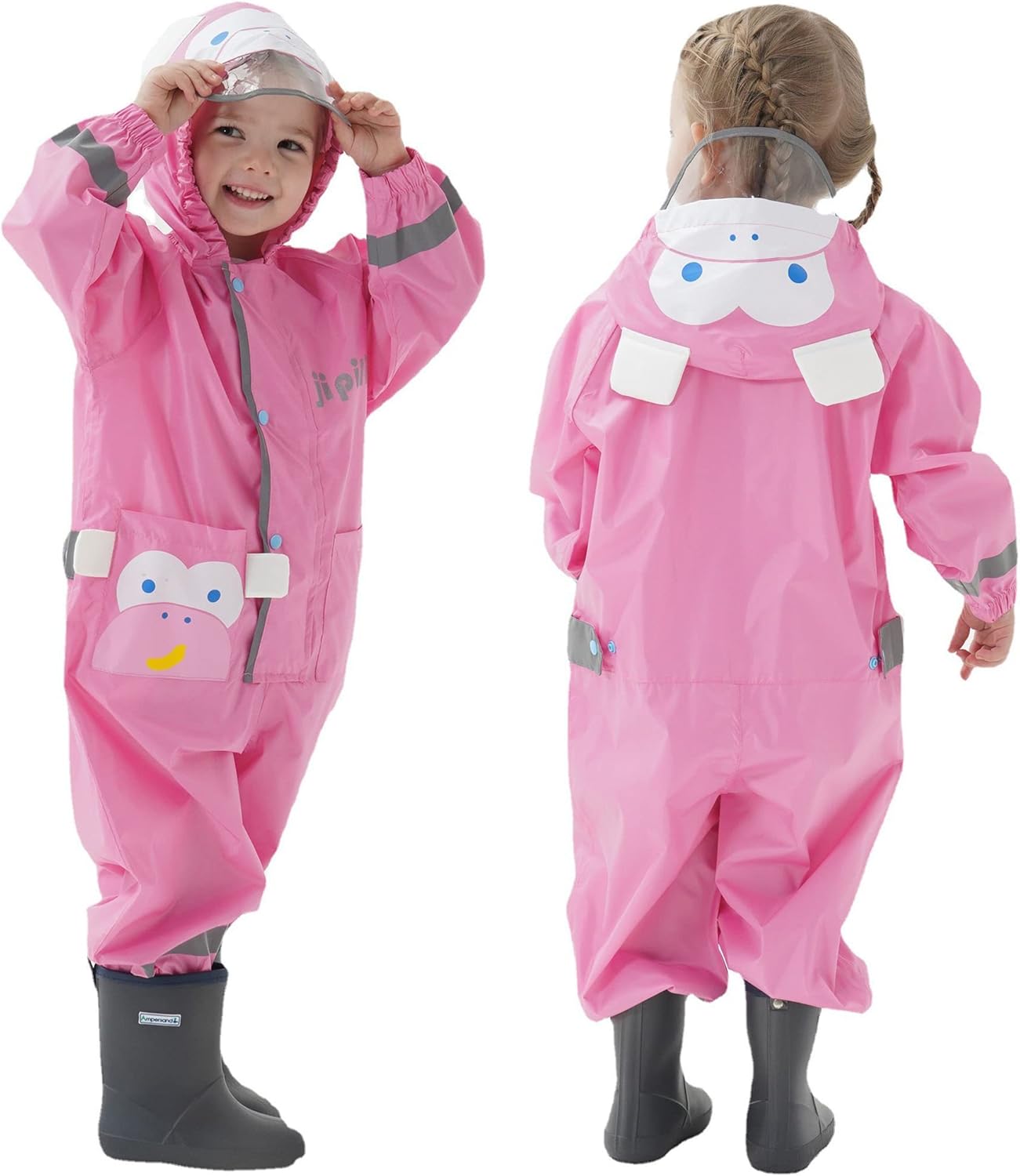 Fewlby Kids Toddler Waterproof Rain Jacket