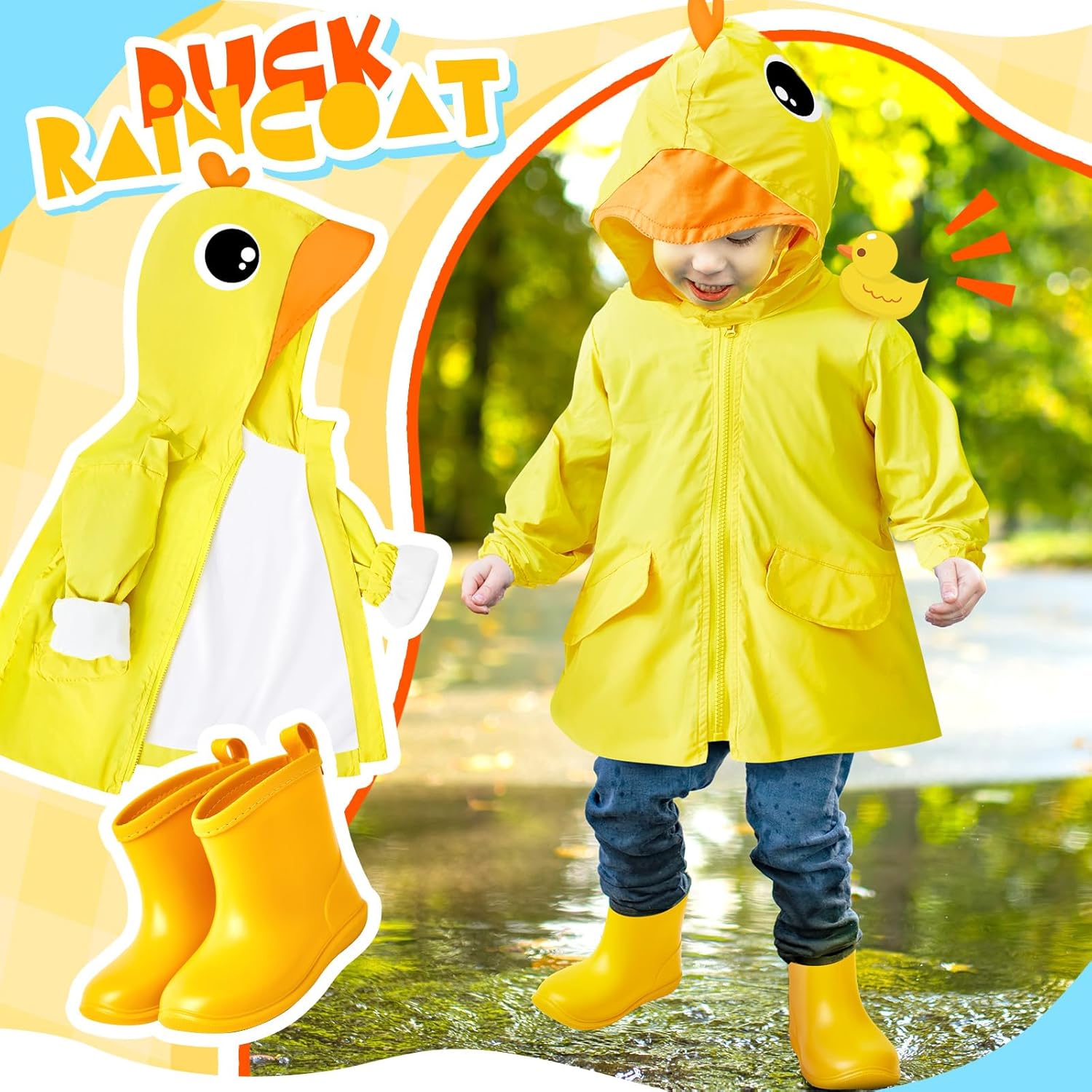 Twistover Toddler Rain Coats Boots Set