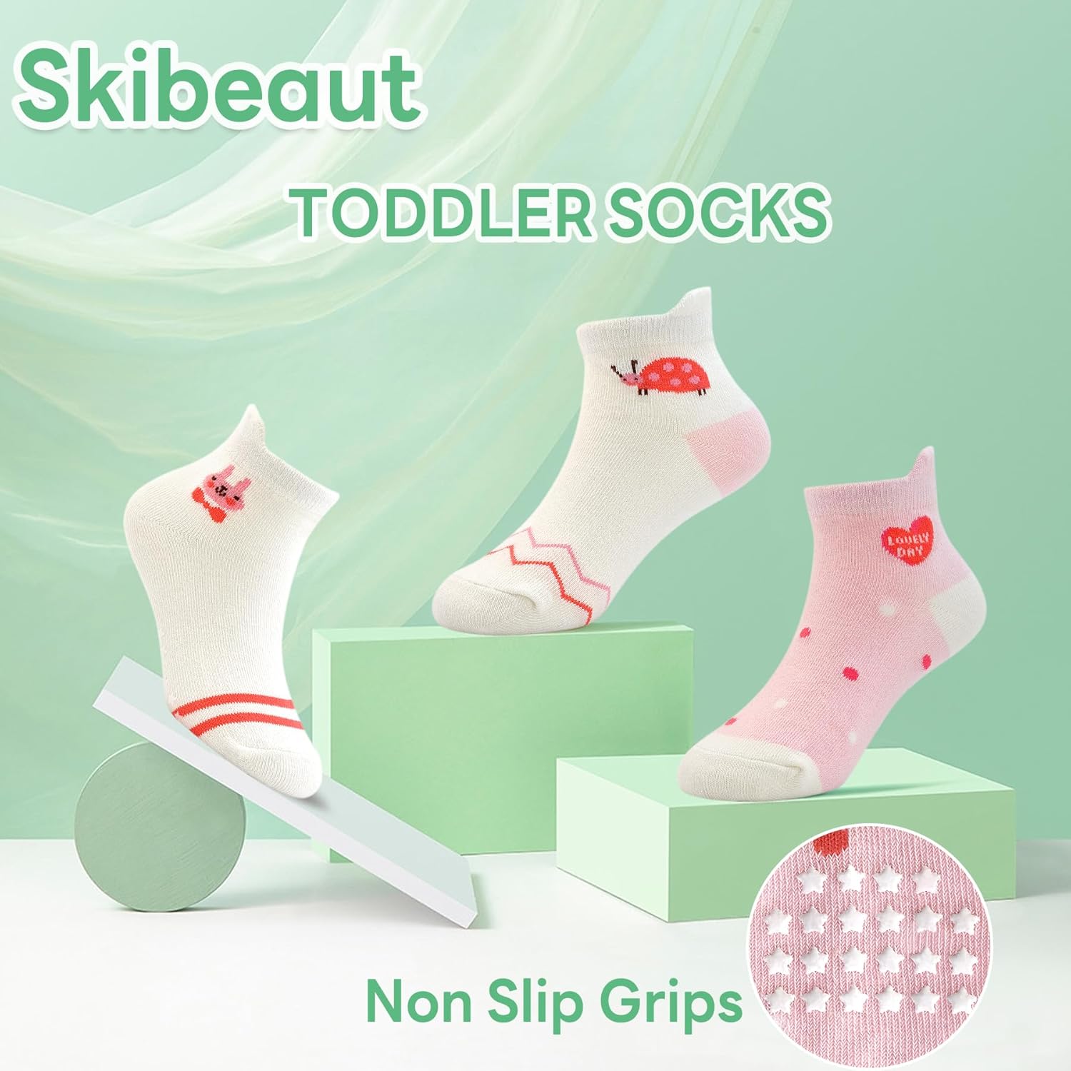 SkiBeaut Ankle Socks Non Slip