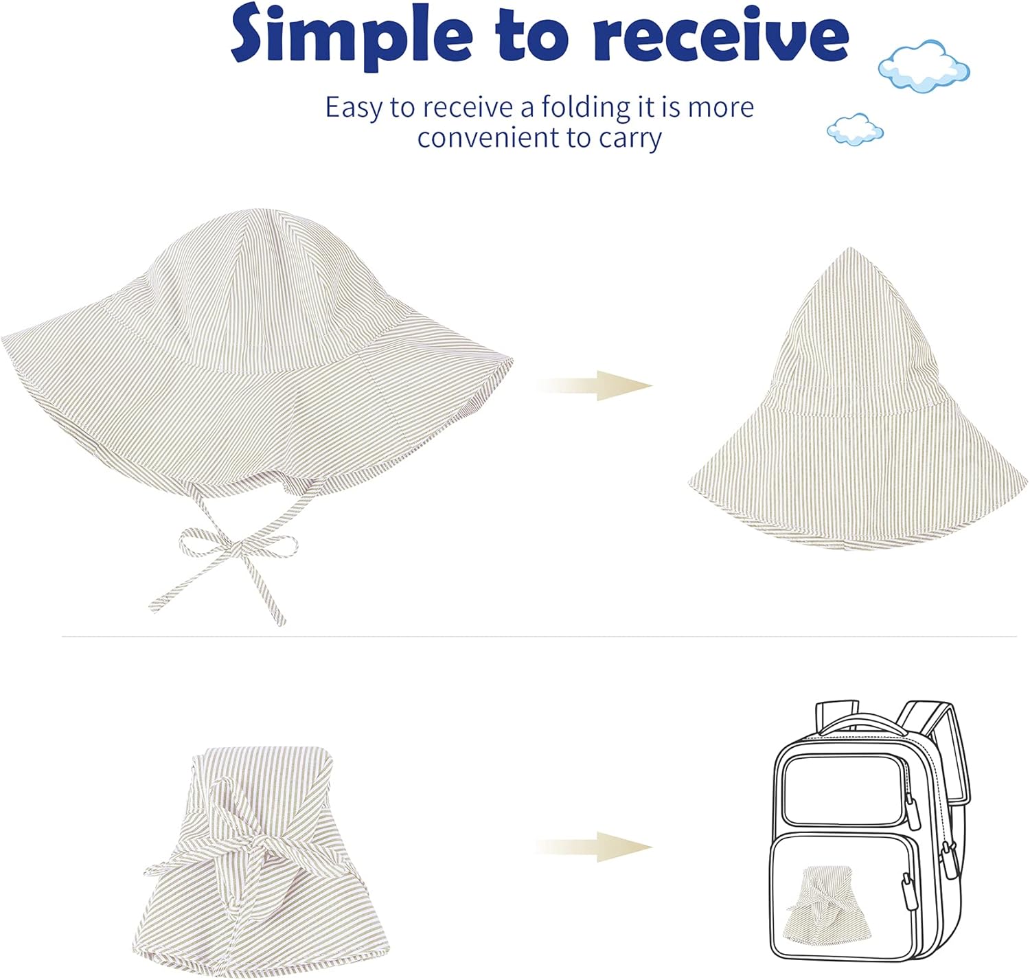 Zando Baby Sun Hat UPF 50