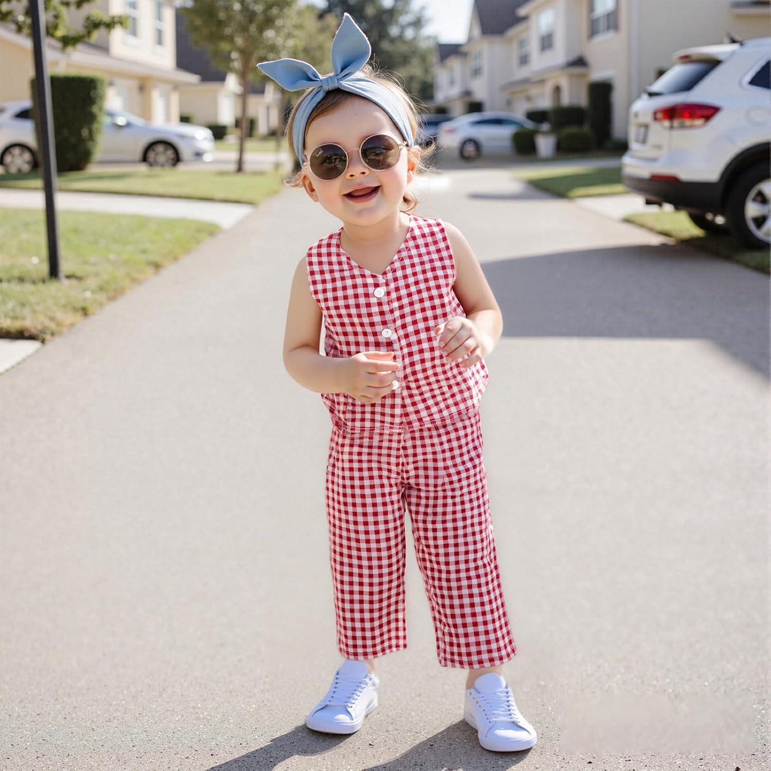 Adorable Plaid Outfit for Toddler Girls