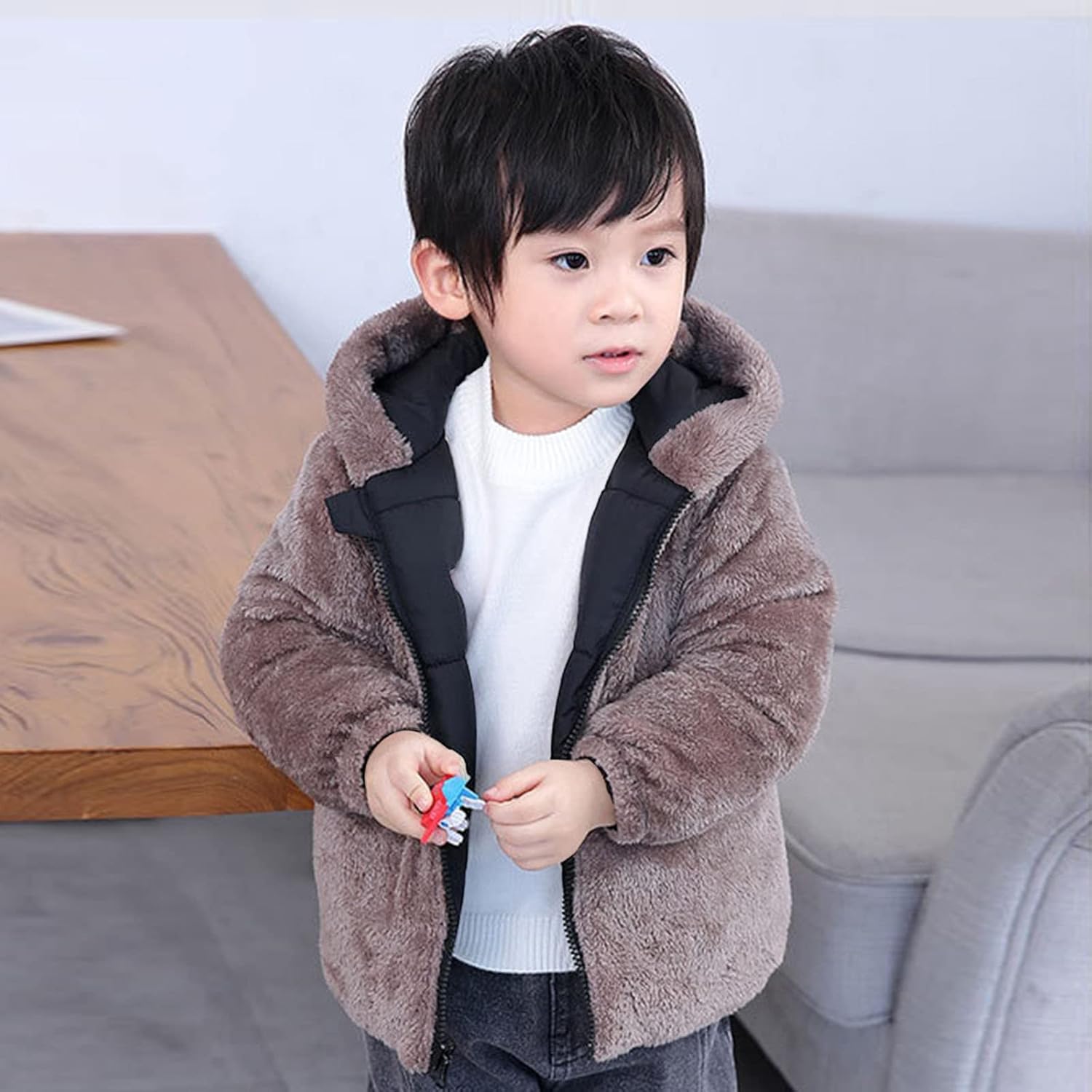 Thick Winter Two-Sided Coat for ToddlerUNISEX