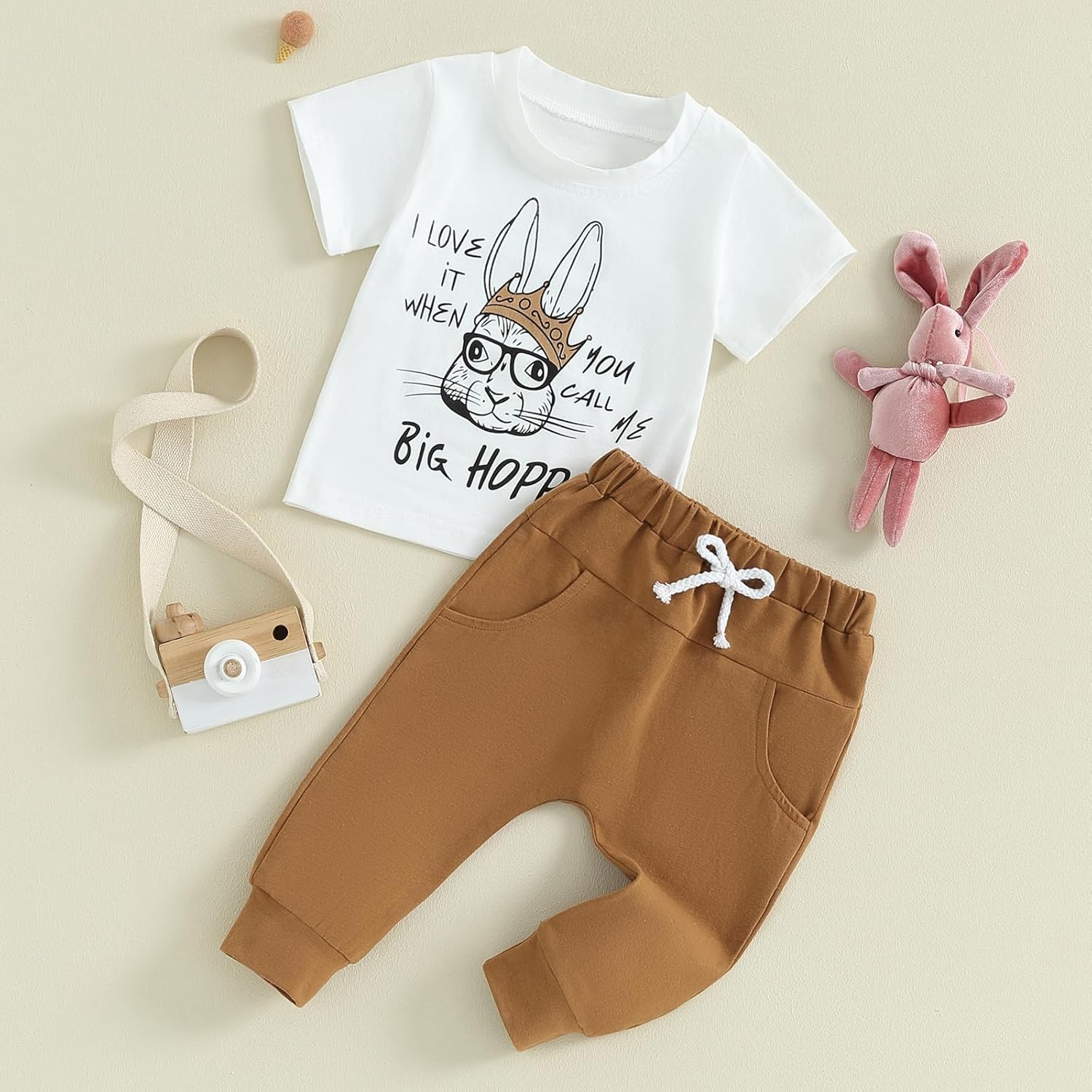 Fun Easter Outfit for Baby Boys Lightweight Comfy